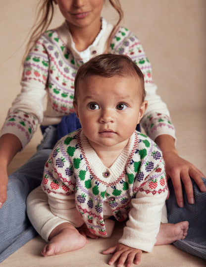 Fair Isle Cardigan-Multi Fruit-4