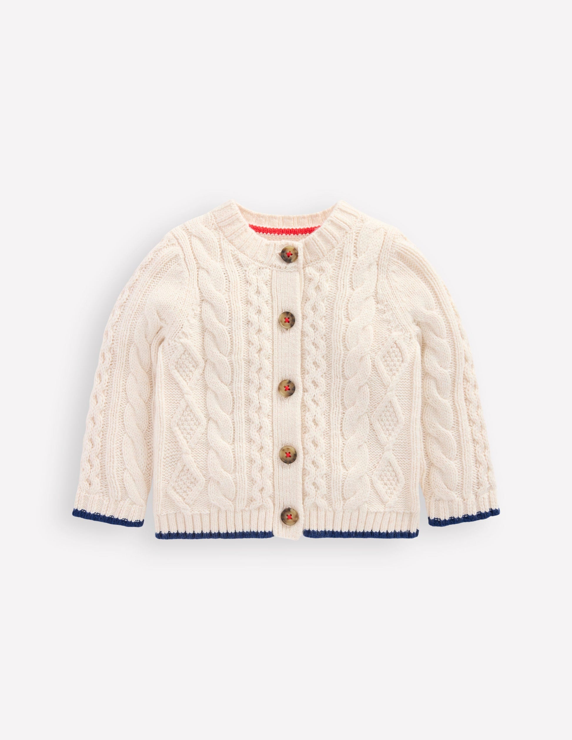 Heritage Cable Cardigan-Ecru Marl-1