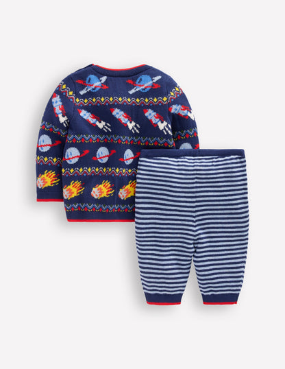 Knitted Play Set-Navy Space Fair Isle-2