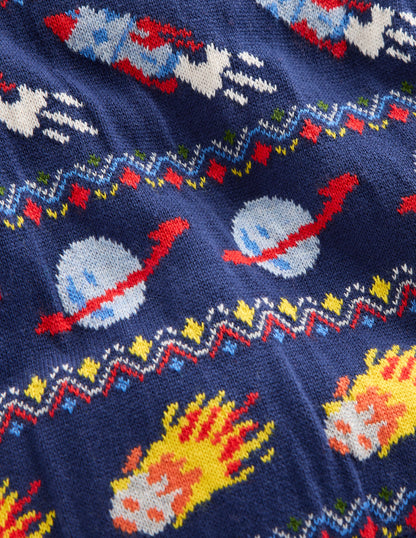 Knitted Play Set-Navy Space Fair Isle-3