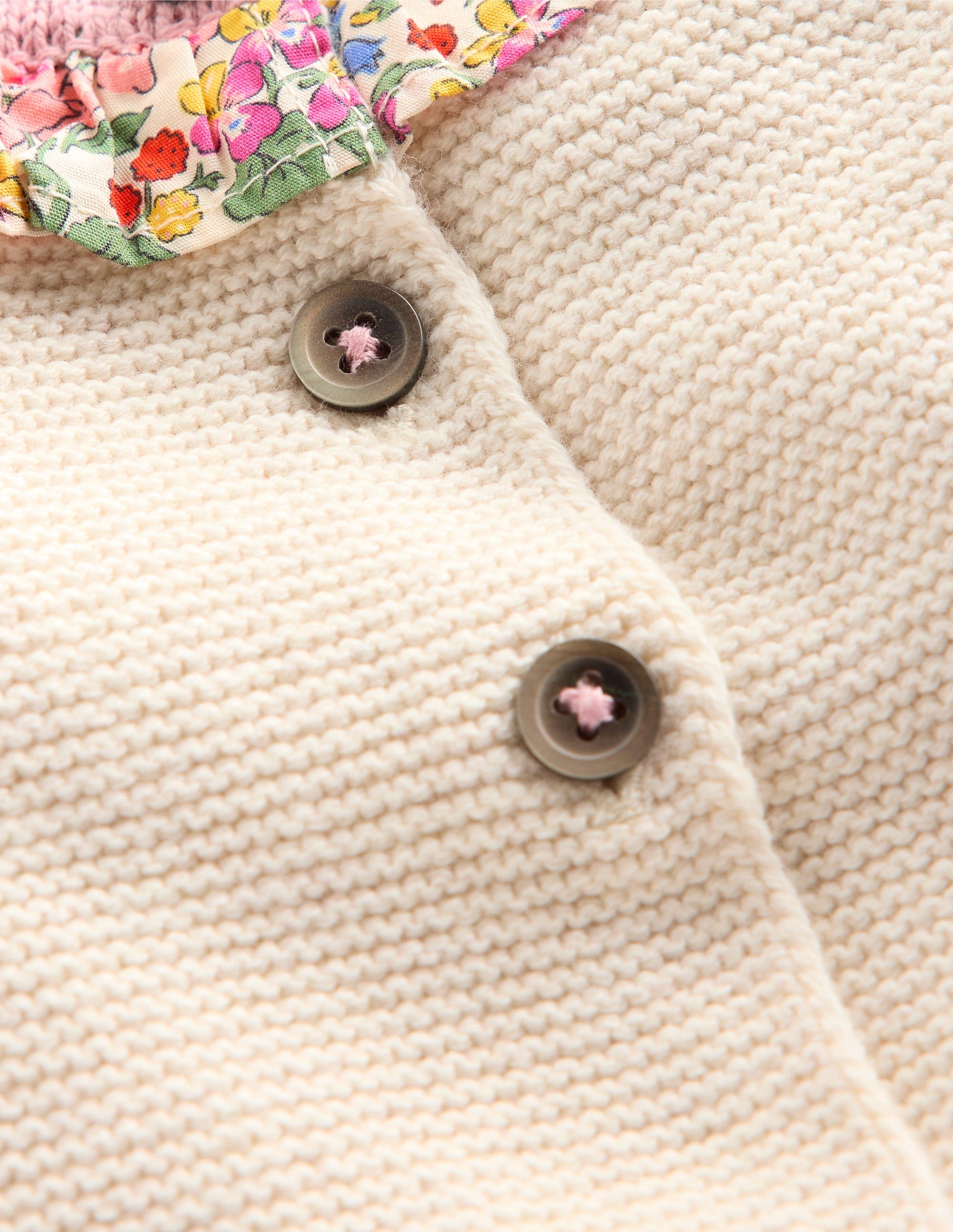 Pretty Knitted Play Set-Ecru Marl Hearts-3