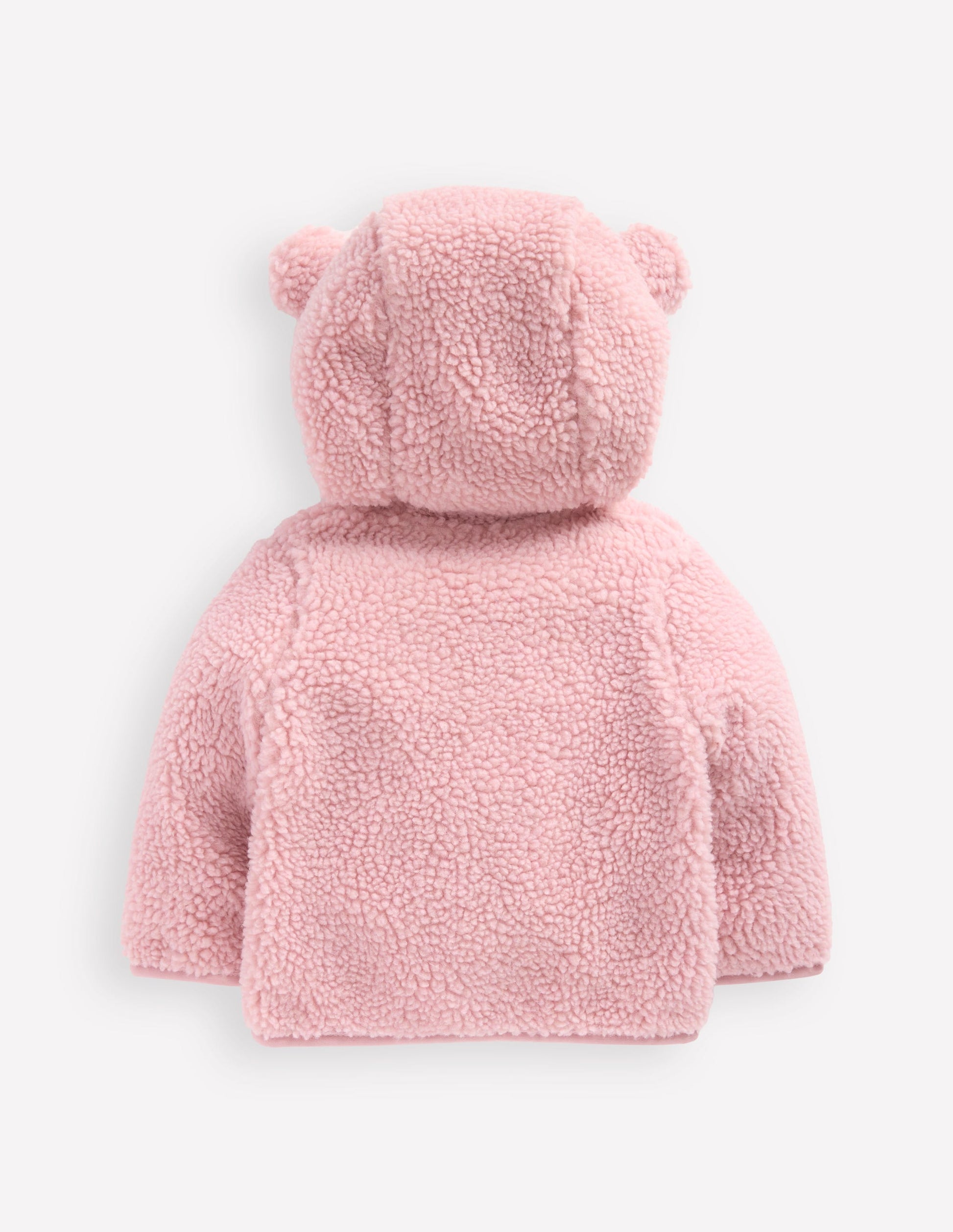 Novelty Cosy Borg Jacket-Pink-2