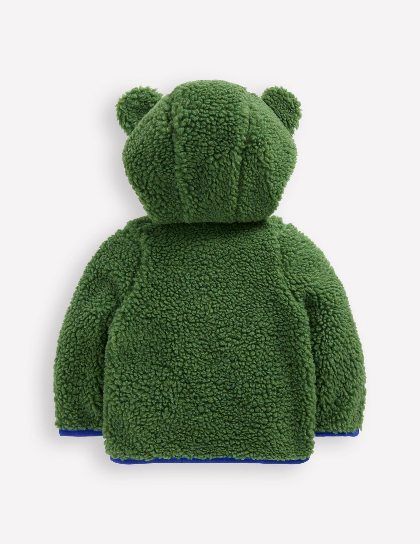Boys Novelty Cosy Borg Jacket-Broccoli Green Frog