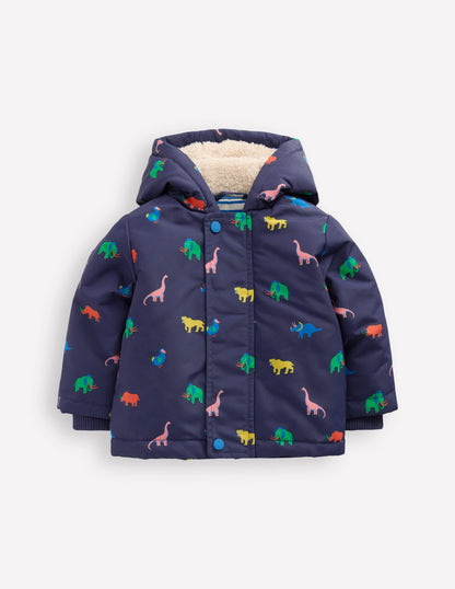 Boys 3-in-1 Coat-Navy Prehistoric Print-1