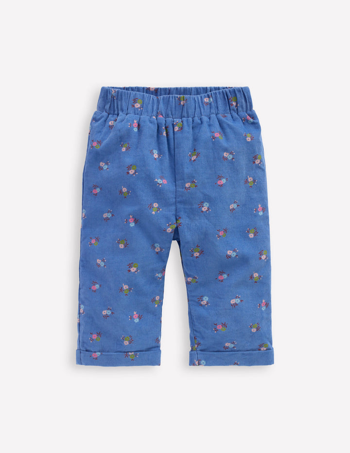 Cosy Lined Pants-Bluejay Blue Spaced Ditsy
