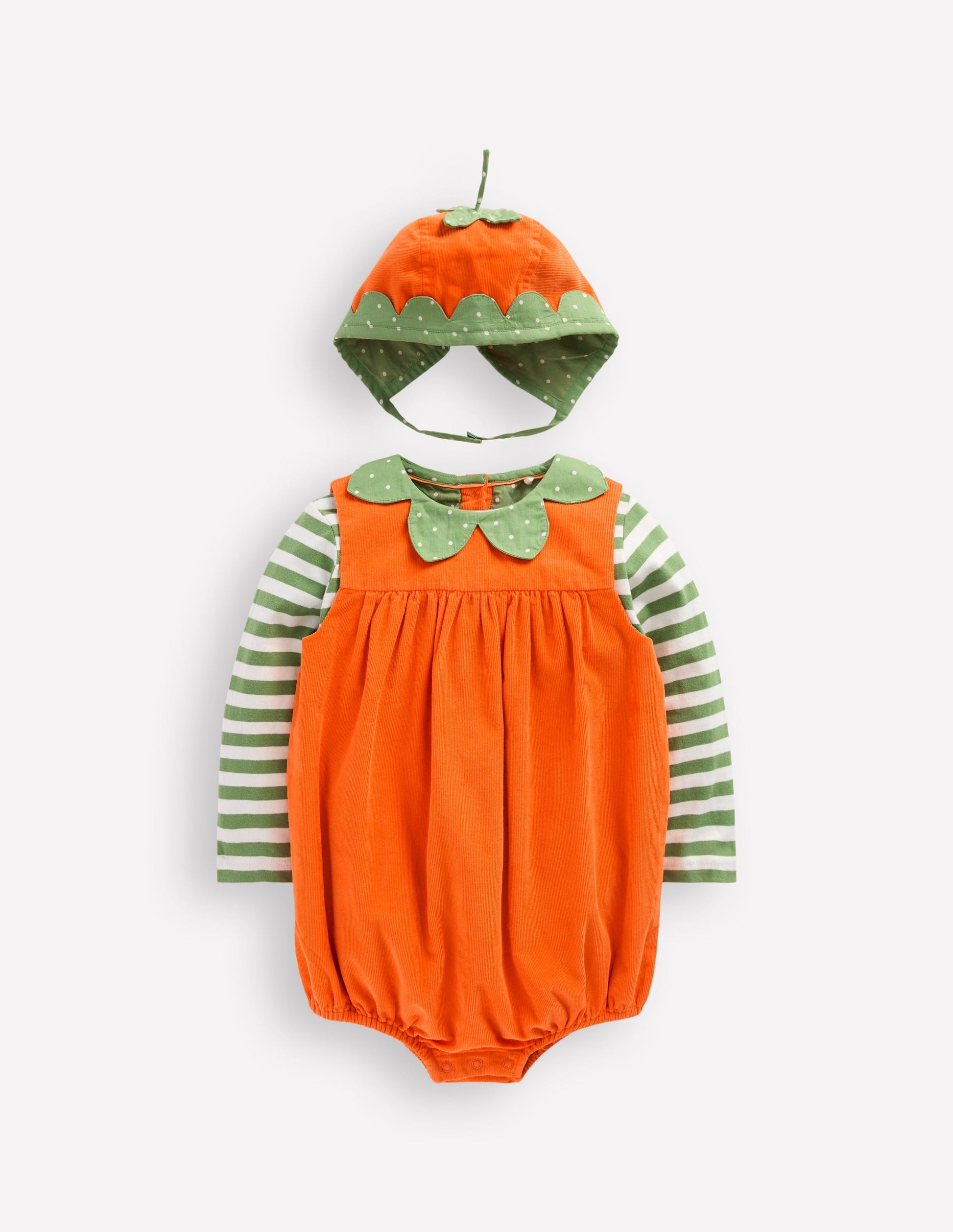Novelty Romper Play Set-Orange Pumpkin-1