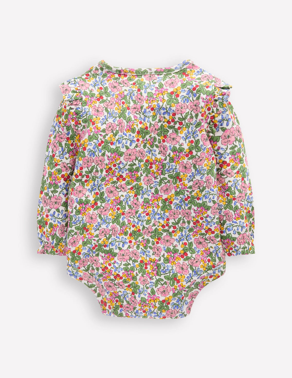 Frill Shoulder Body-Soft Ivory Berry Floral - Image 2