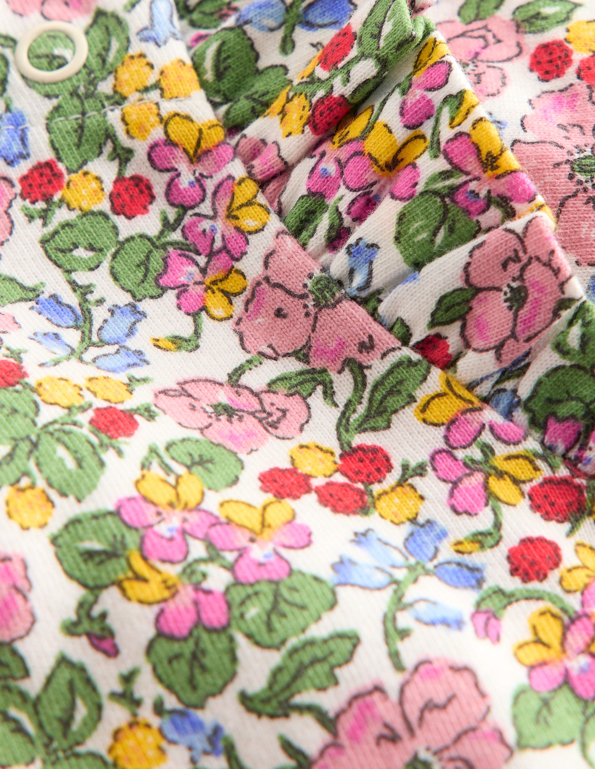 Frill Shoulder Body-Soft Ivory Berry Floral-3