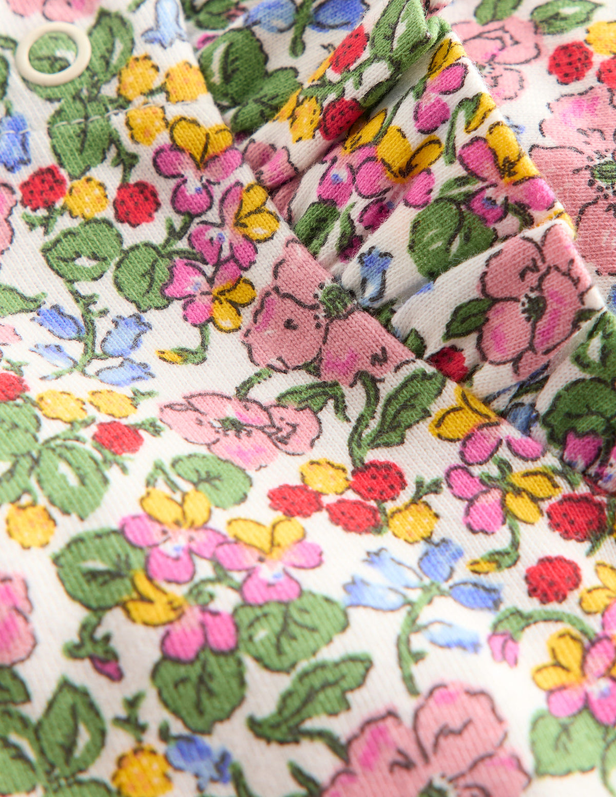 Frill Shoulder Body-Soft Ivory Berry Floral - Image 3