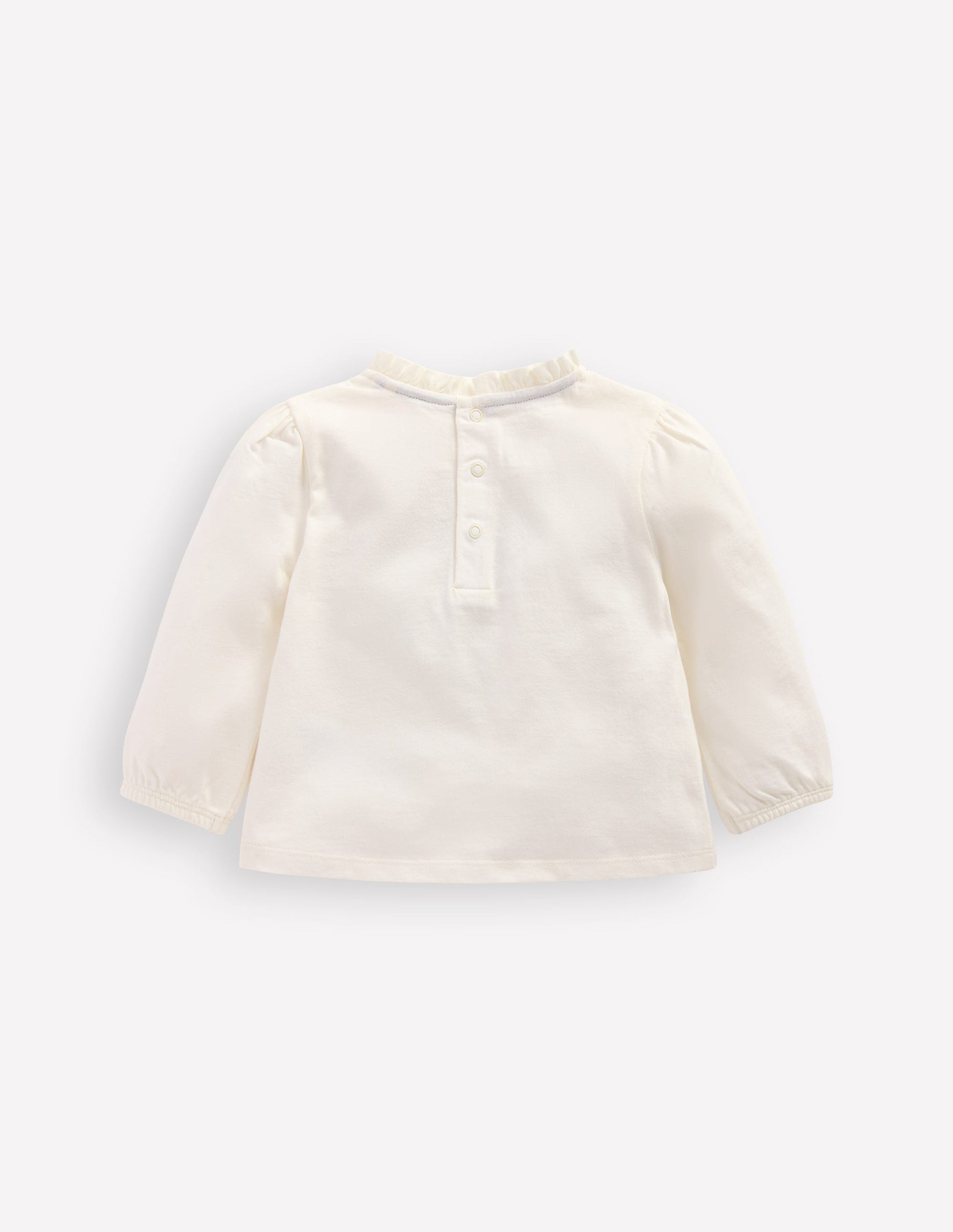 Appliqué T-shirt-Soft Ivory Cat-2