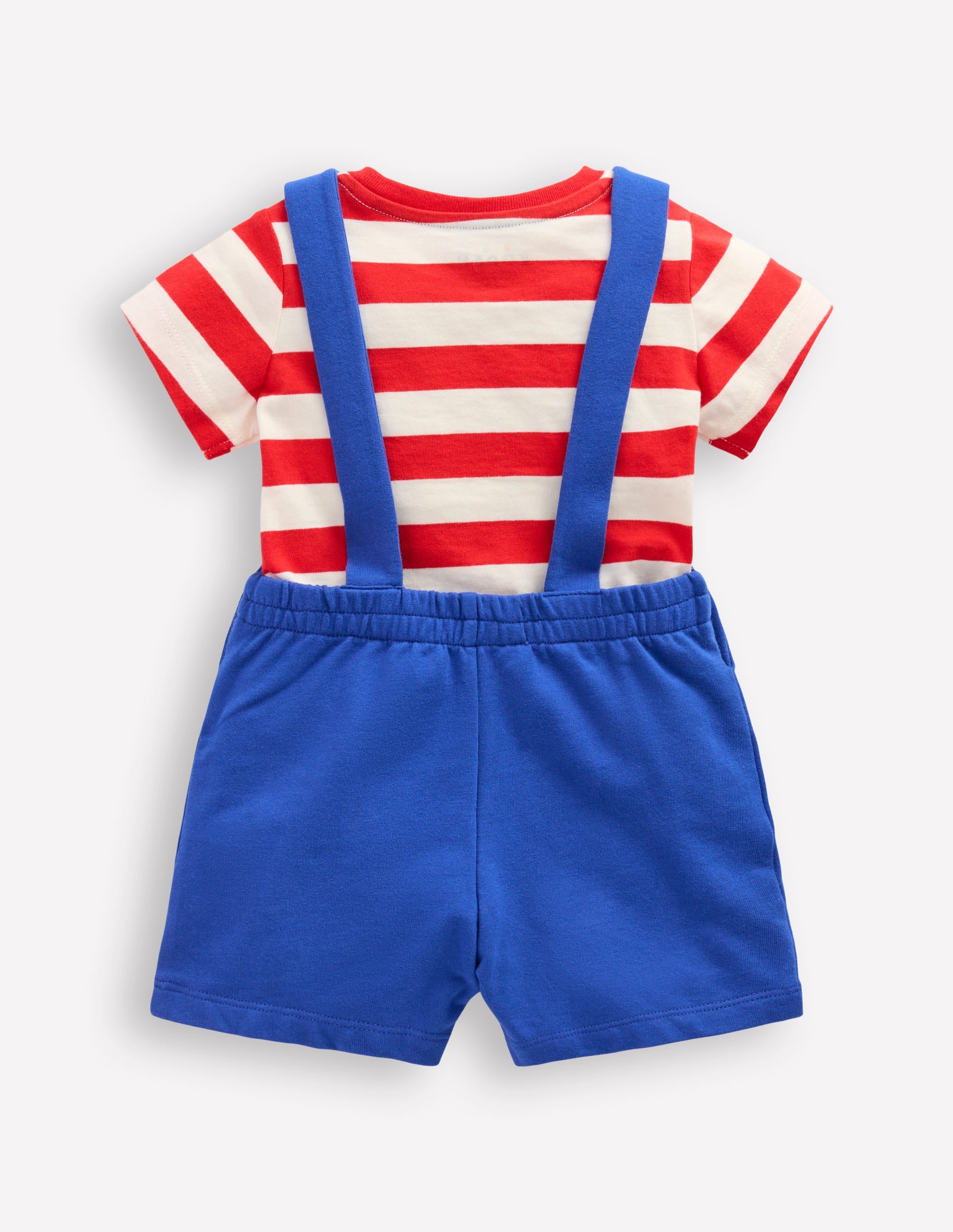 Boucle Jersey Overalls Set-Navy Fruit - Image 5