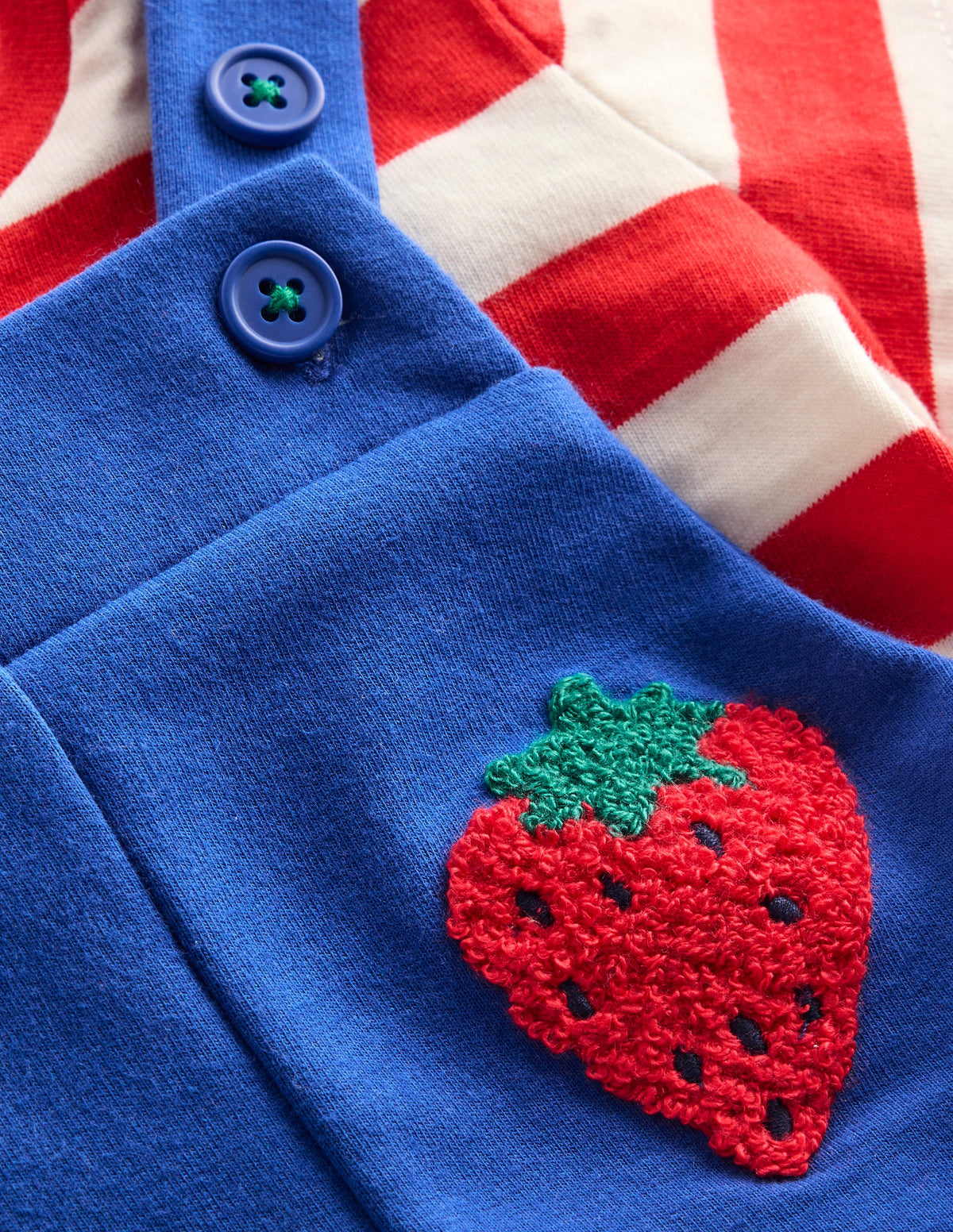 Boucle Jersey Overalls Set-Navy Fruit - Image 6