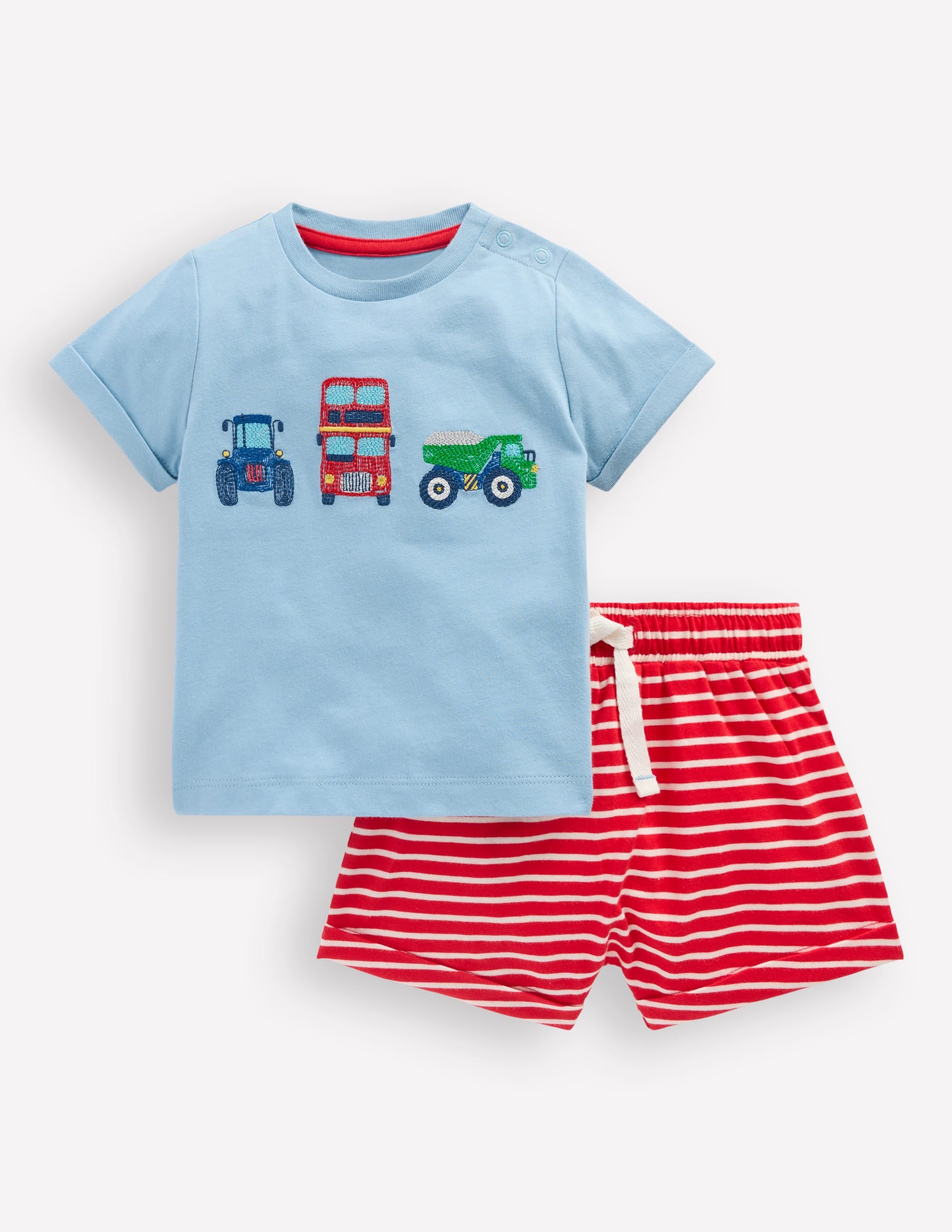 Superstitch Jersey Short Set-Blue Transport Set - Image 1