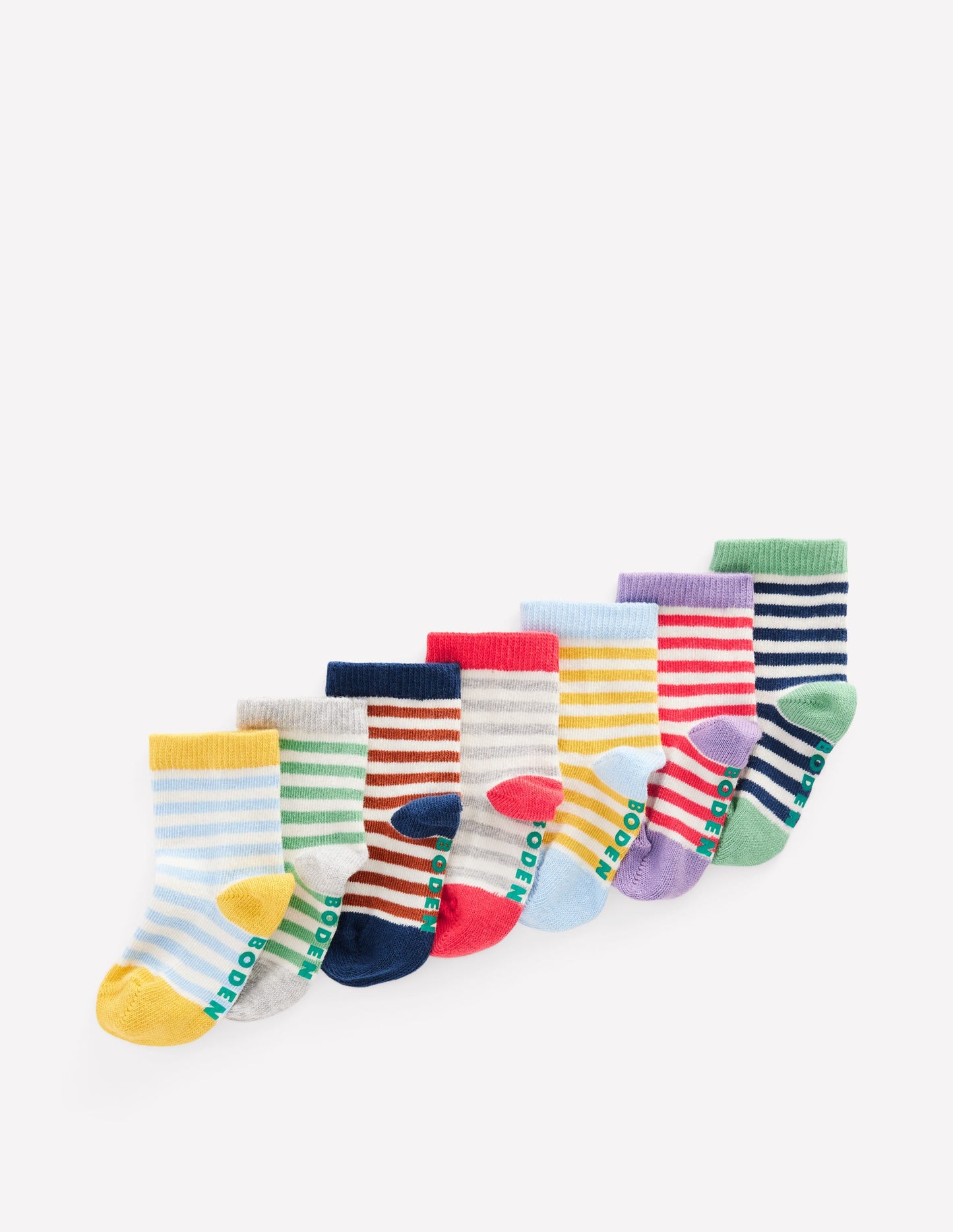 Socks 7 Pack (Baby Boy)-Stripes