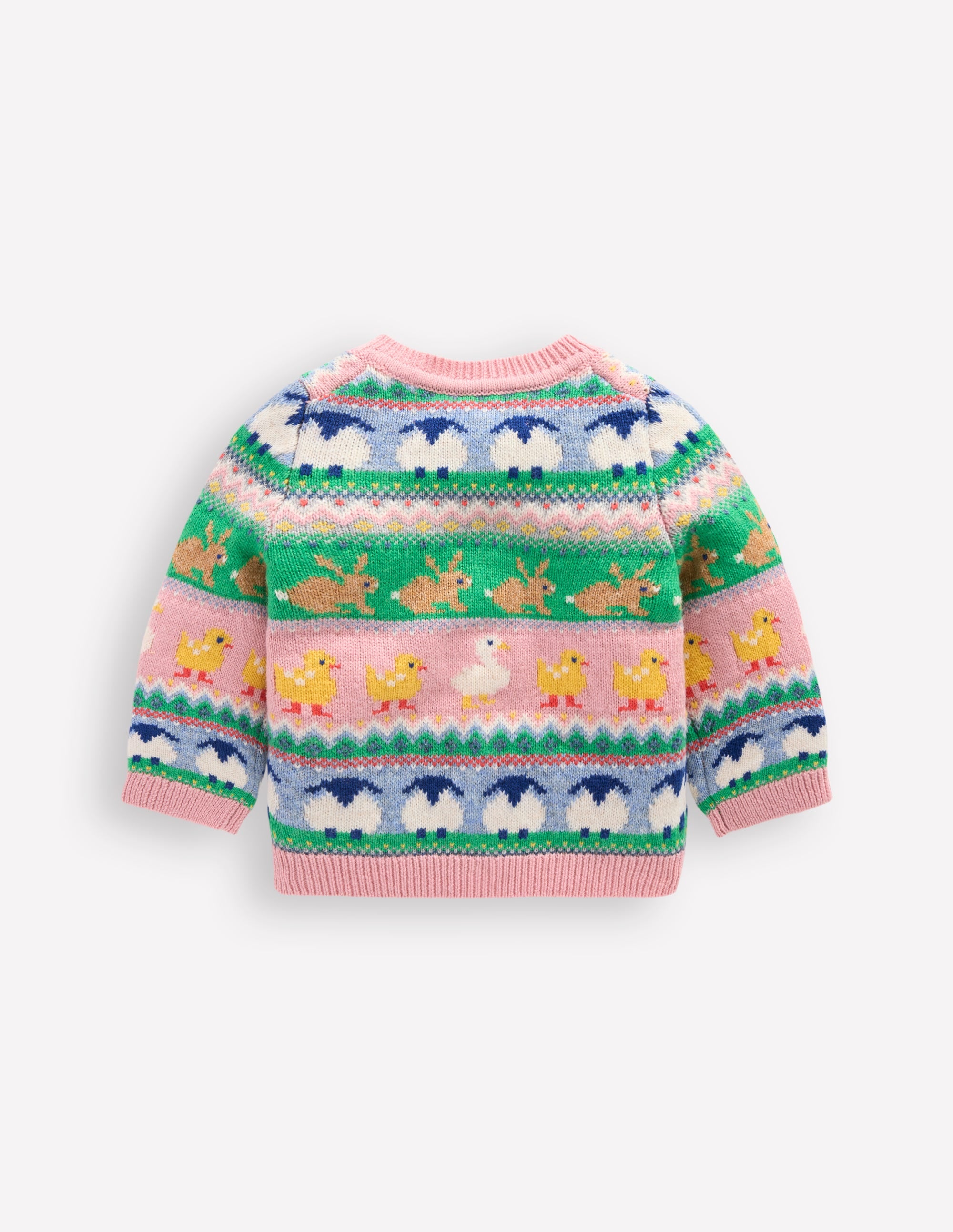 Edie Fair Isle Cardigan-Multi Easter Fair Isle - Image 2