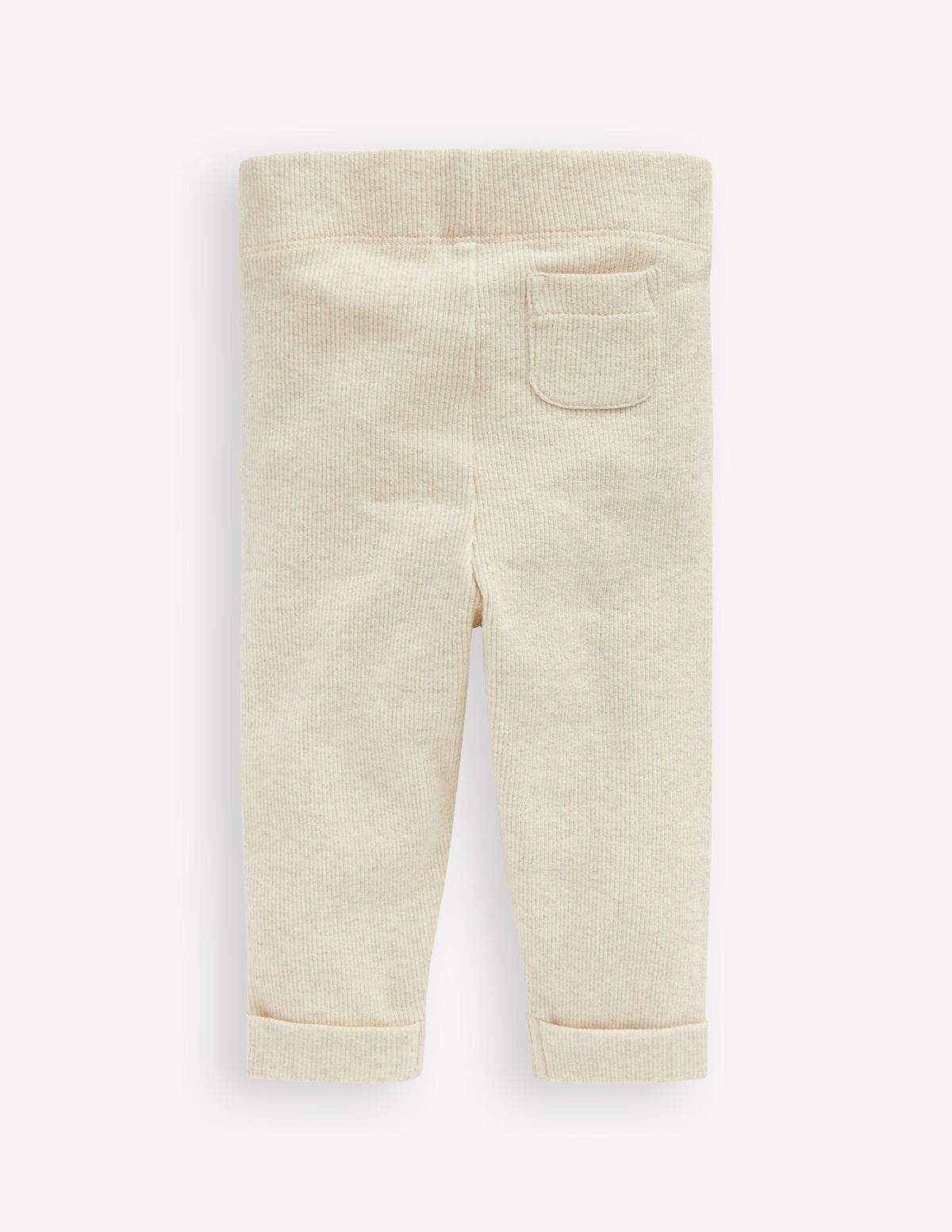 Ribbed Marl Leggings-Oatmeal Marl - Image 2