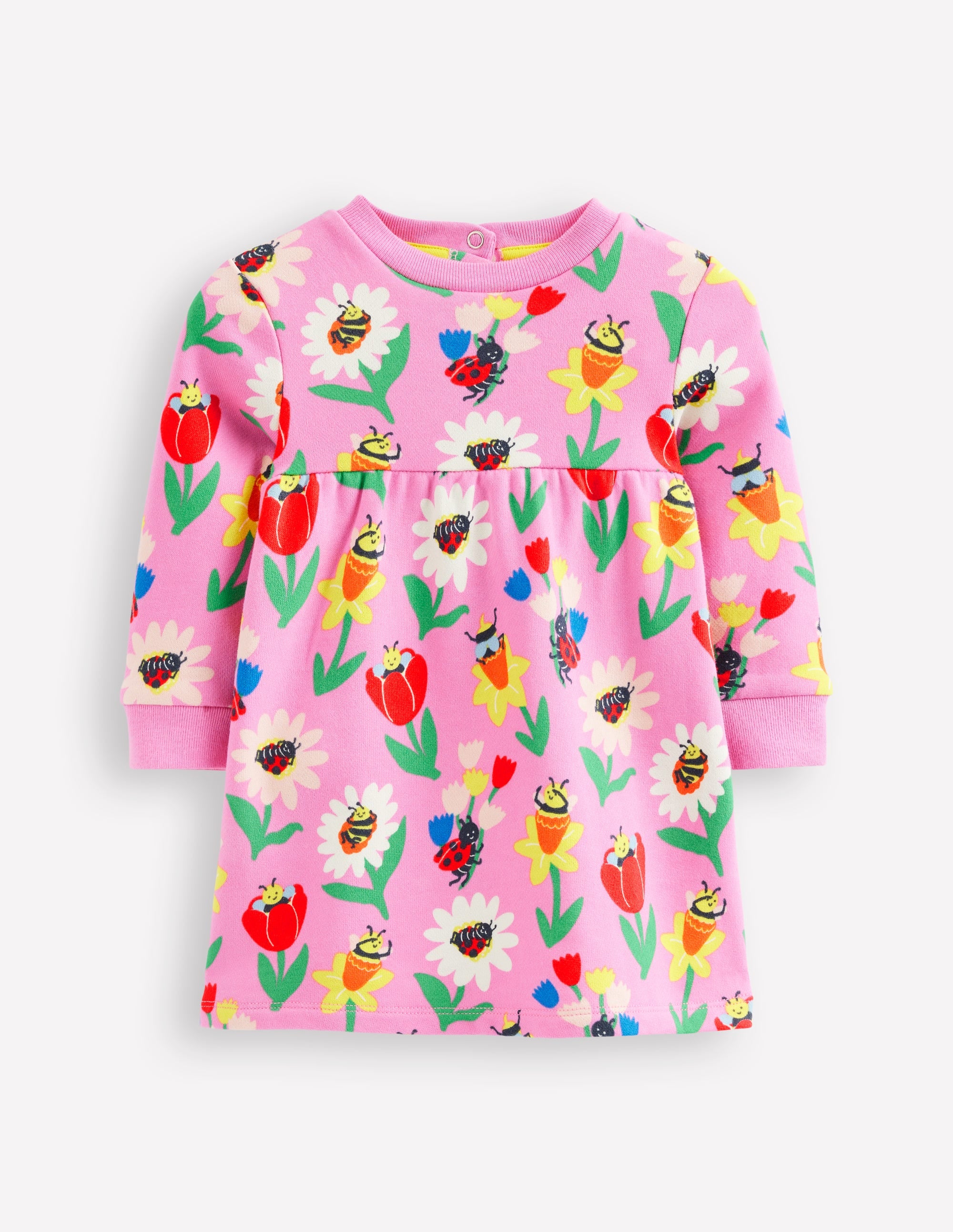 Sweatshirt Dress-Sugared Lilac Spring Garden - Image 1