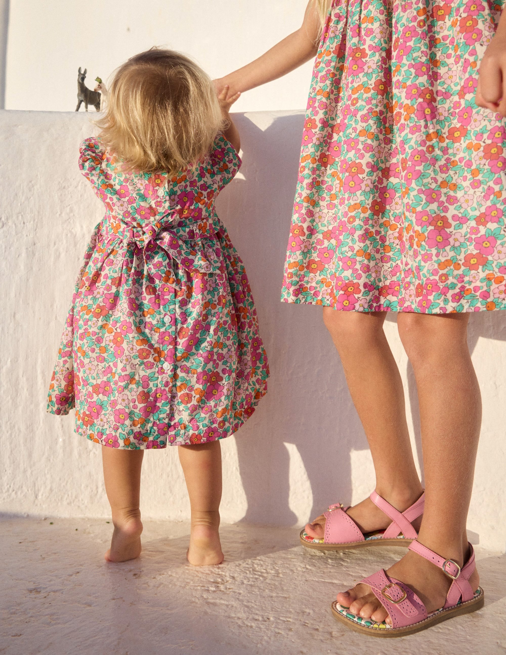 Traditional Smock Dress-Pink Apple Blossom - Image 4