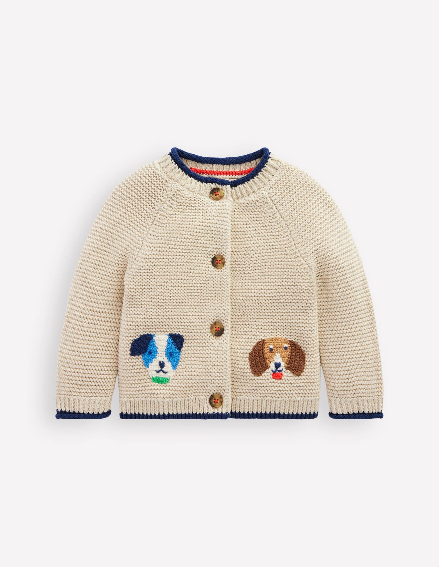 Novelty logo Cardigan-Oatmeal Marl Pets