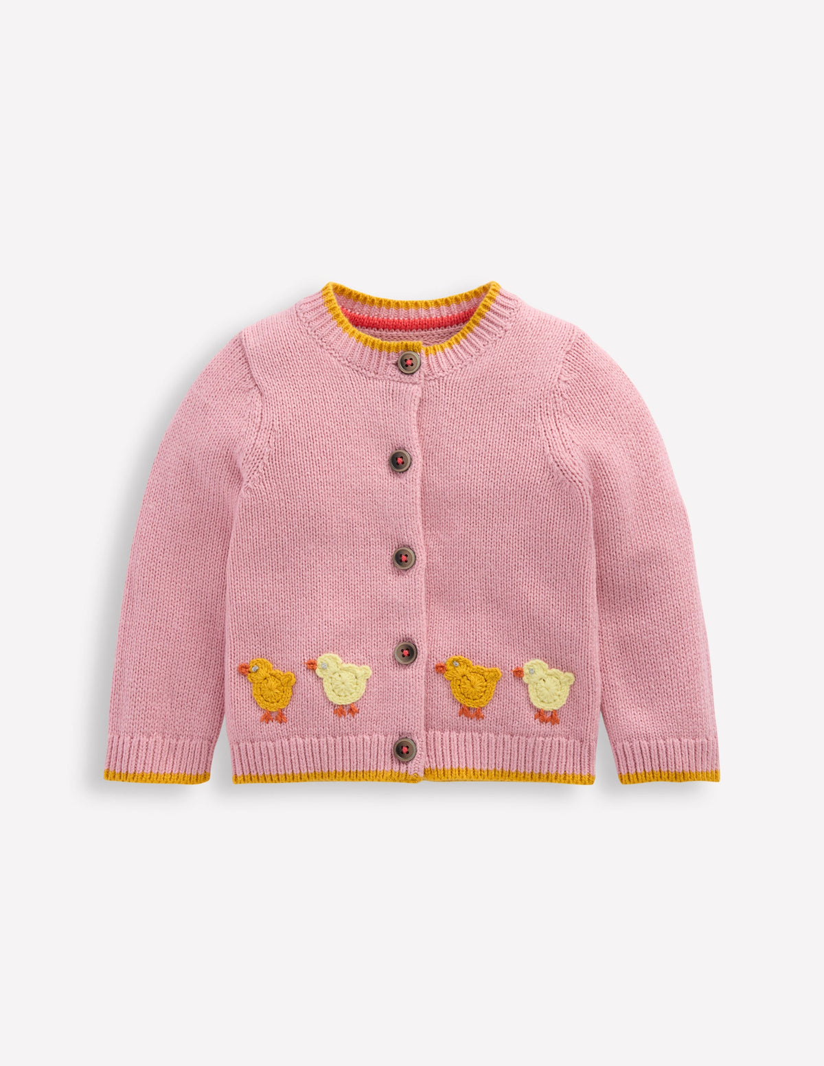 Fun Logo Cardigan-Vintage Pink Chicks - Image 1