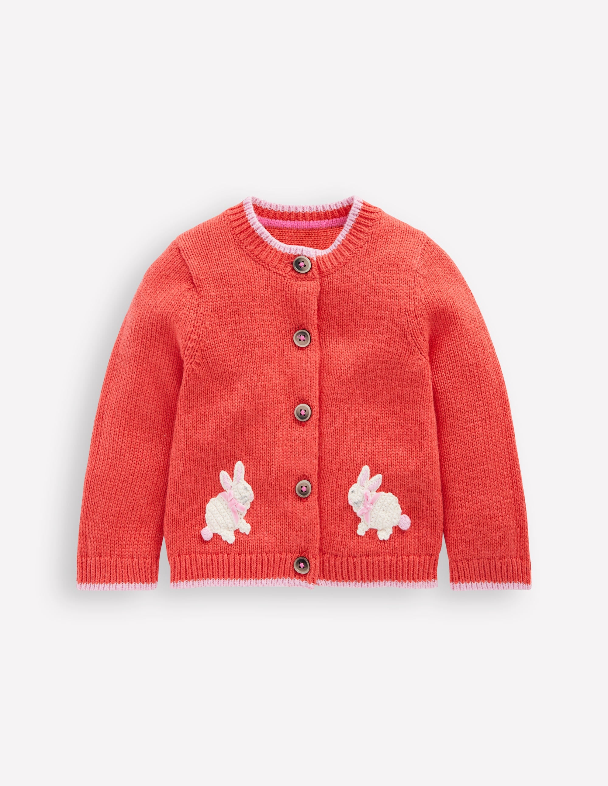 Fun Logo Cardigan-Jam Red Bunnies - Image 1