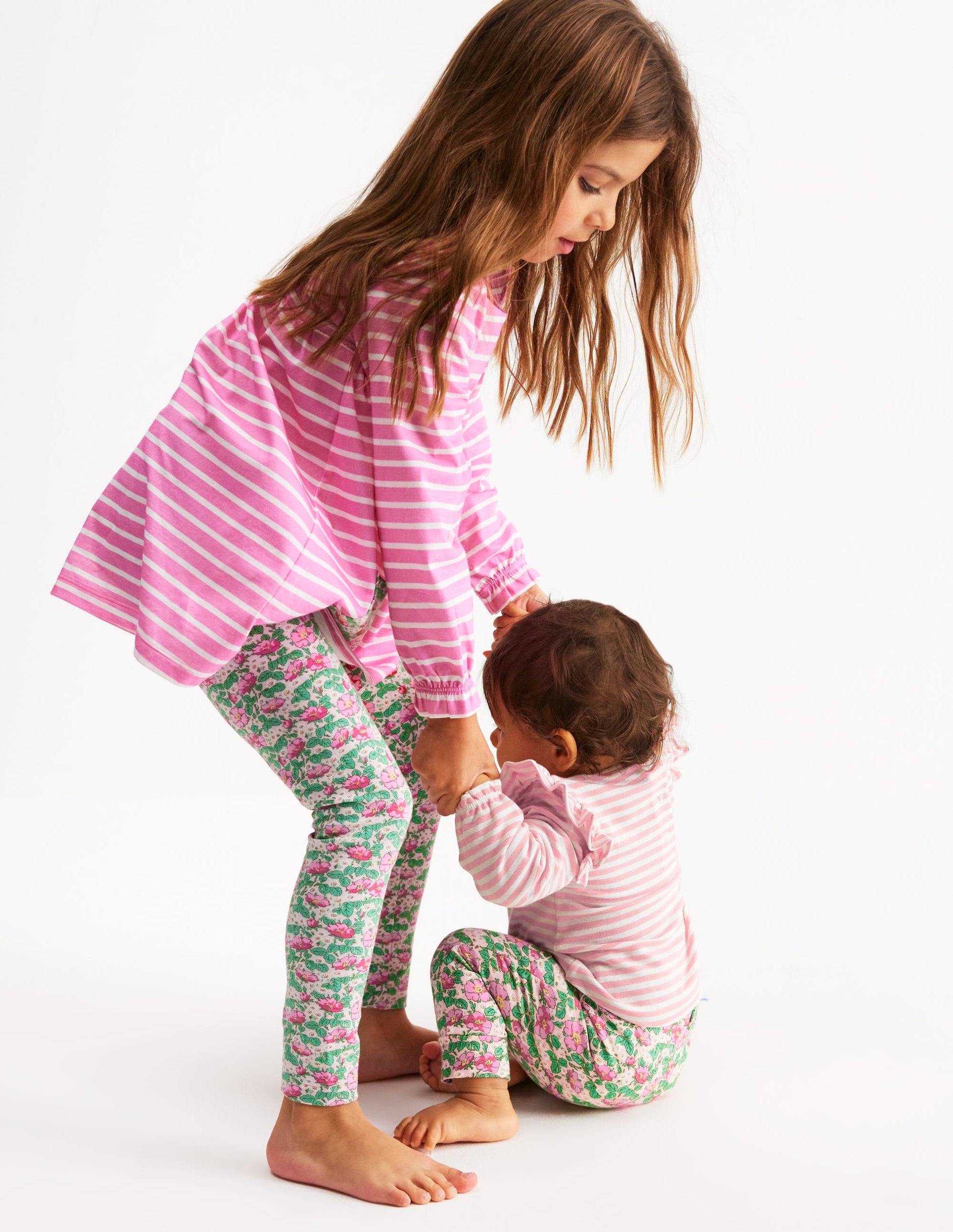 Appliqué Jersey Play Set-Almond Pink/ Soft Ivory-4