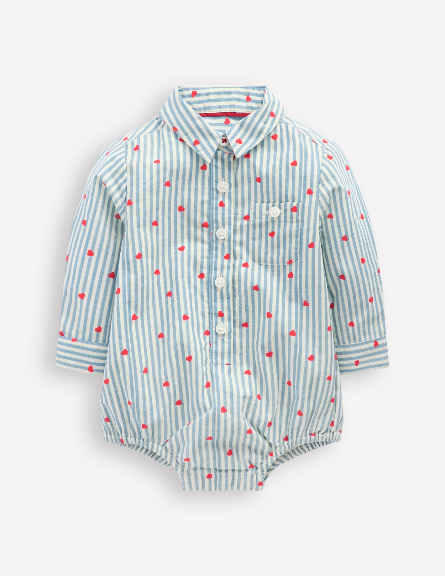 Woven Shirt Body-Ticking Confetti Heart