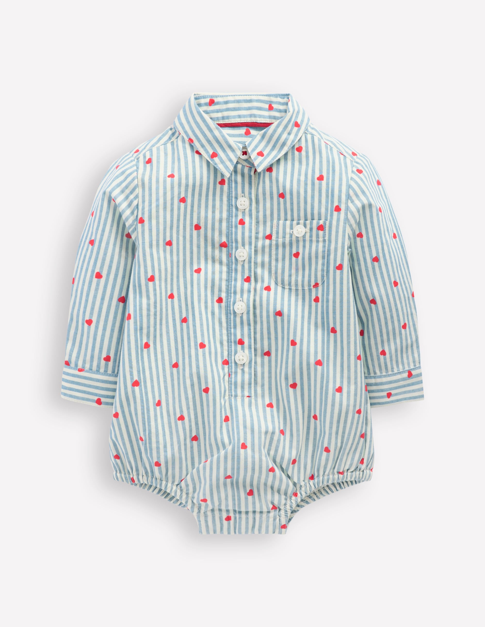 Woven Shirt Body-Ticking Confetti Heart - Image 1