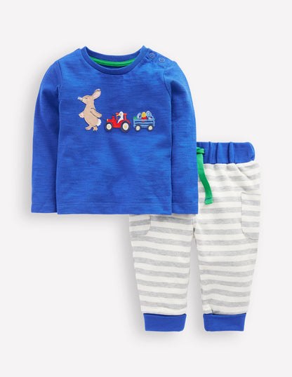 Fun Jersey Play Set-Bright Blue Bunny