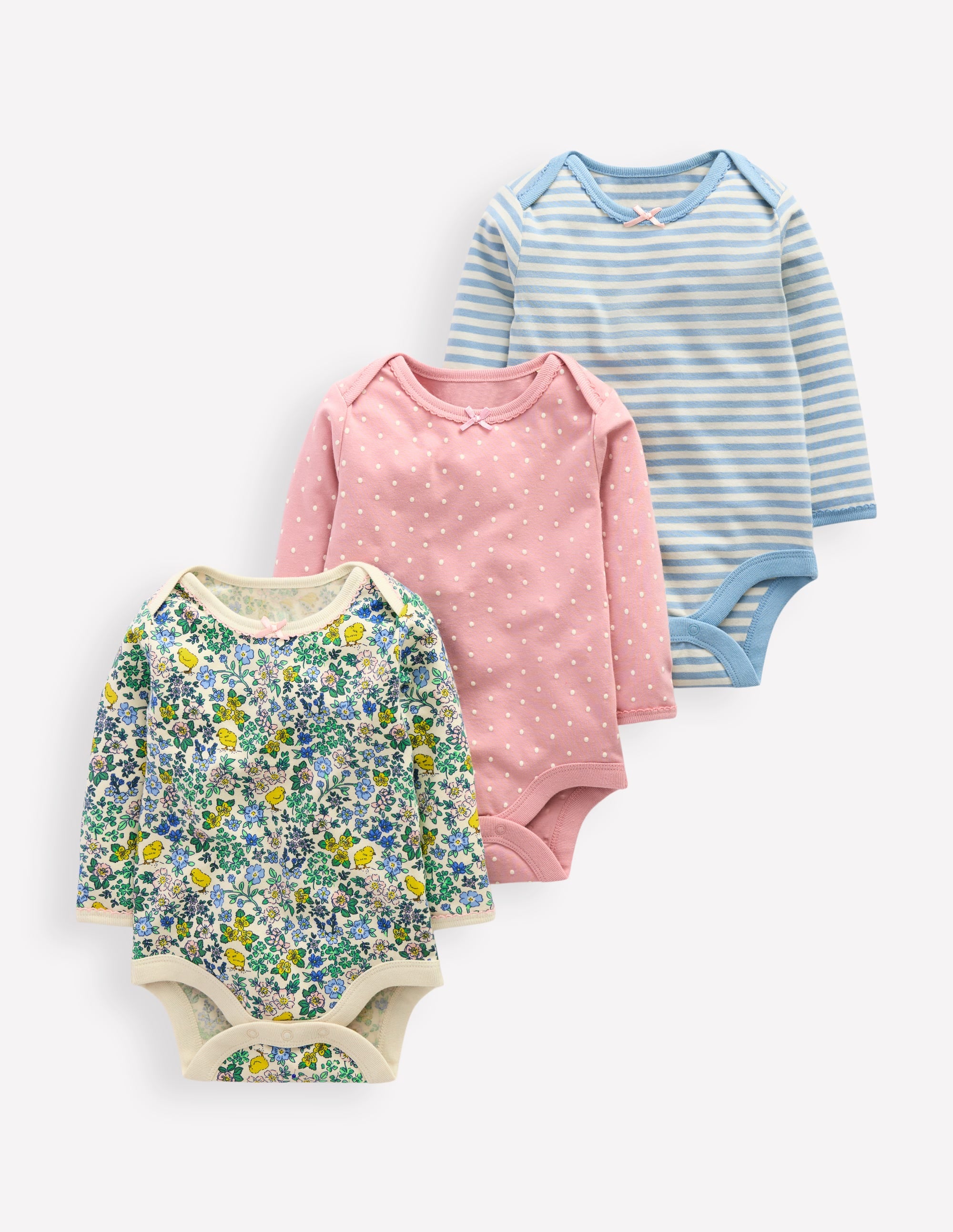 Printed 3 Pack Bodies-Chick Floral - Image 1