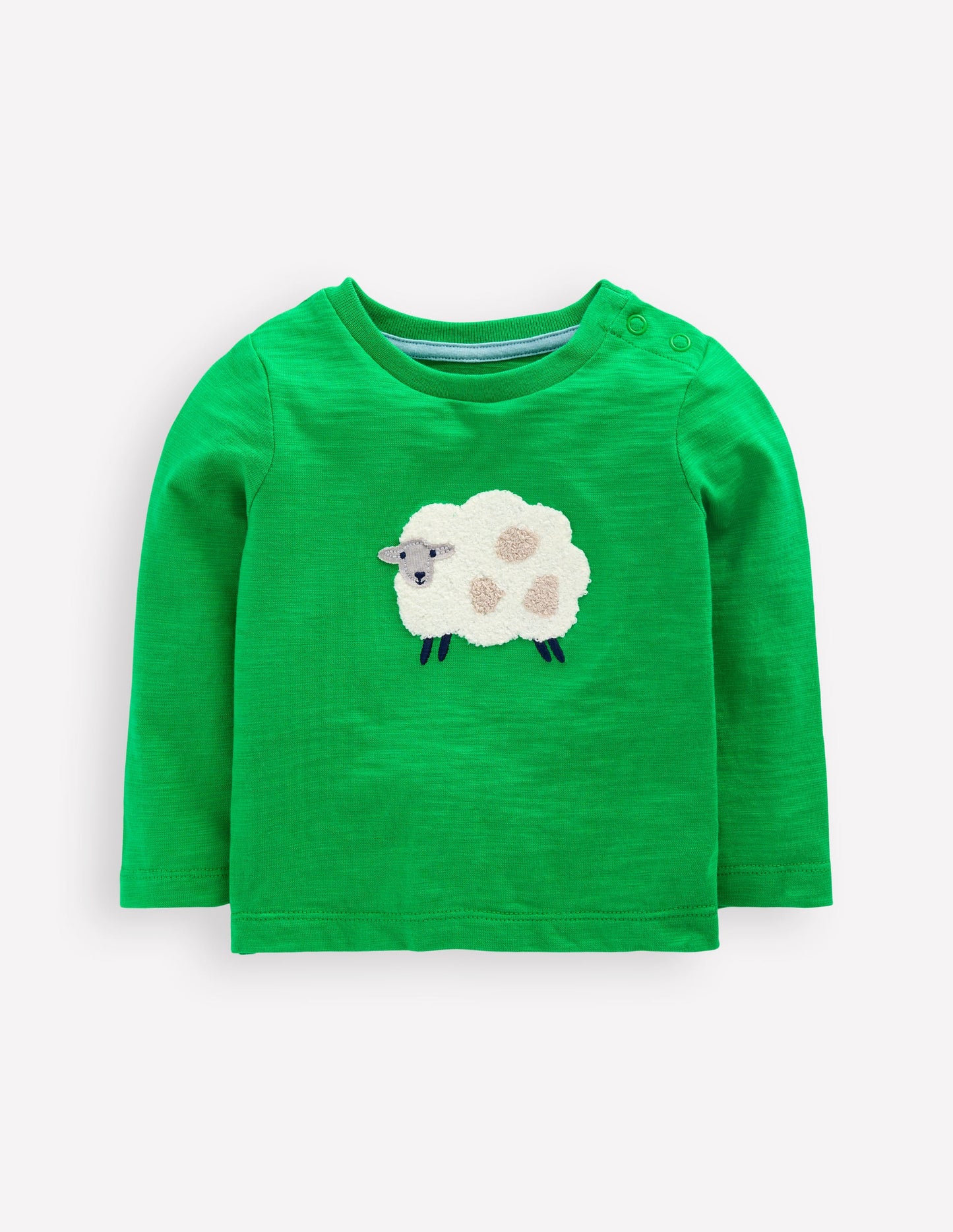 Bouclé Logo T-shirt-Sapling Green