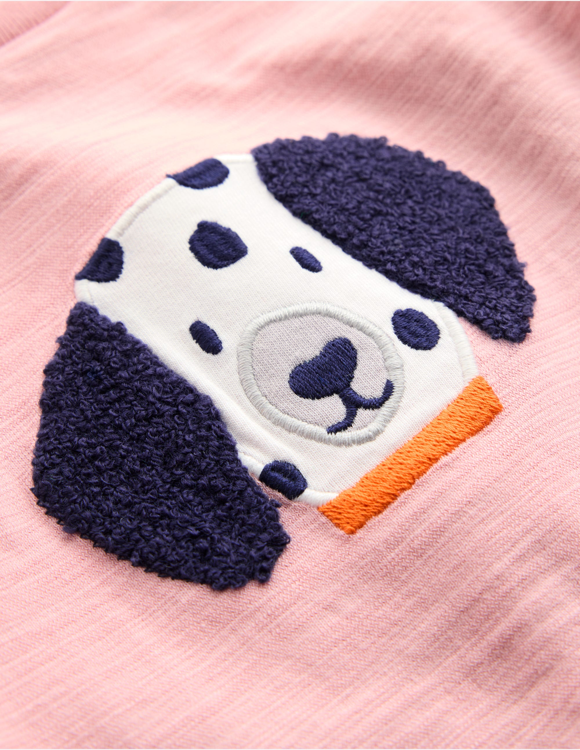 Bouclé Logo T-shirt-Vintage Pink - Image 3