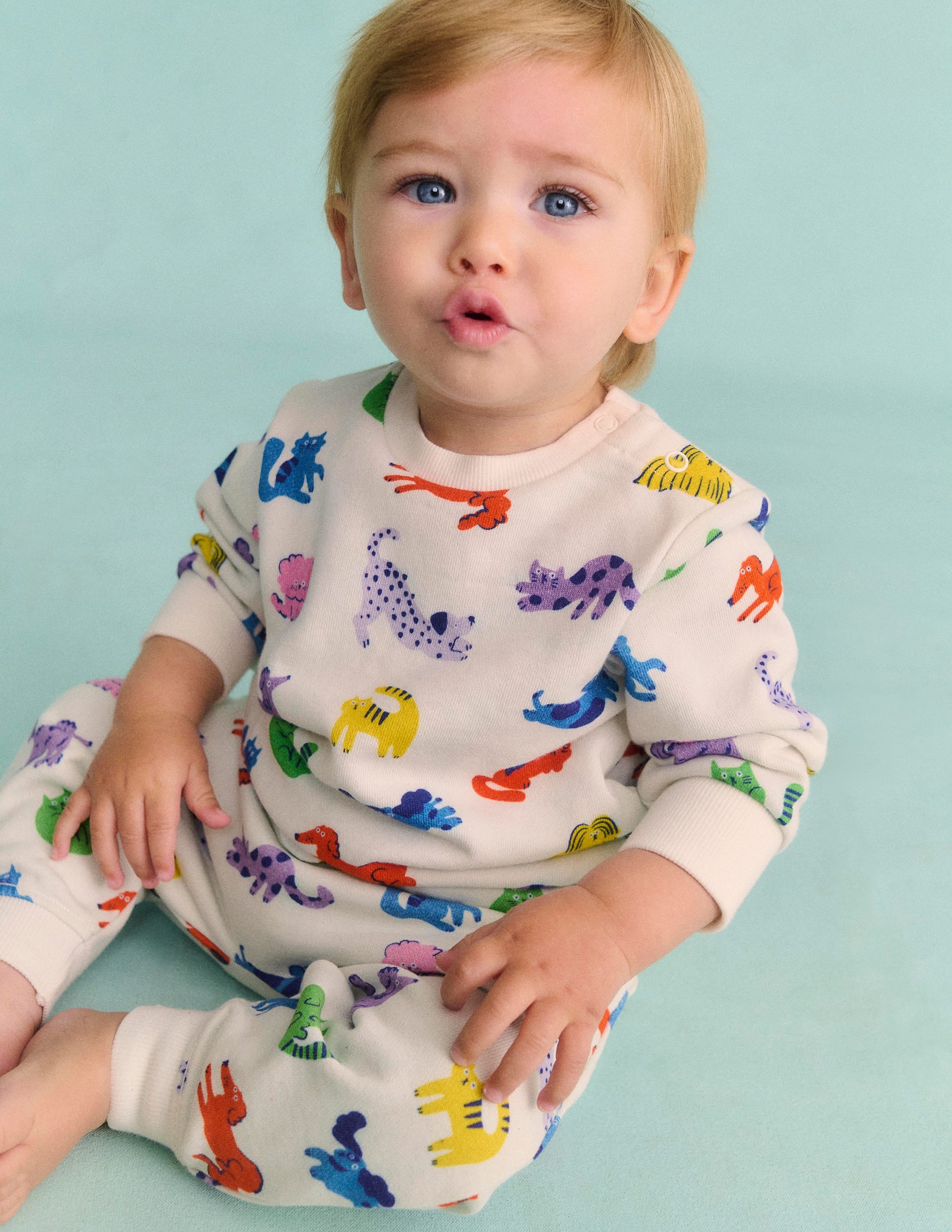 Jersey Sweatpants-Multi Rainbow Pets - Image 4