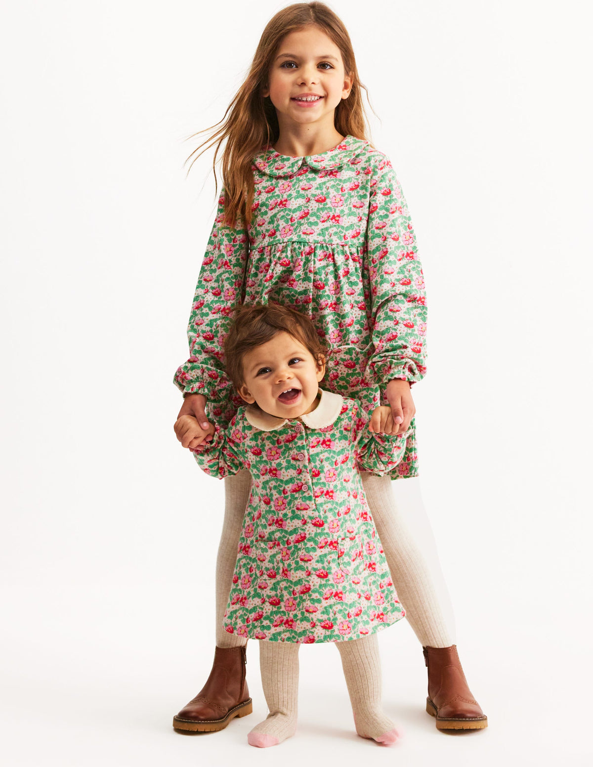 Jersey Doublecloth Dress-Pink Wild Rose Floral - Image 4