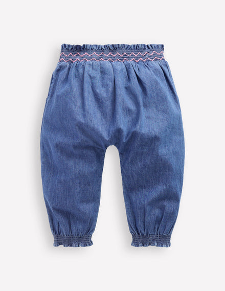 Woven Trousers-Mid Vintage Denim