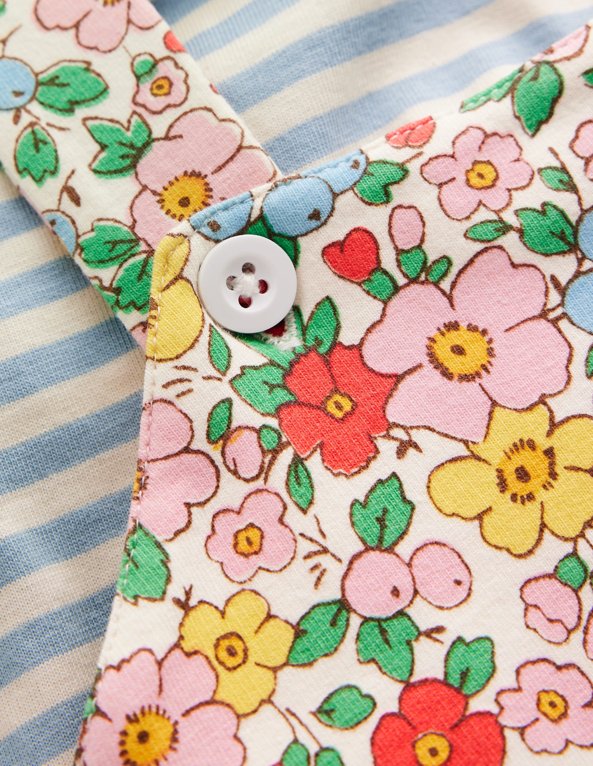 Jersey Overalls Set-Eggnog Apple Blossom - Image 3