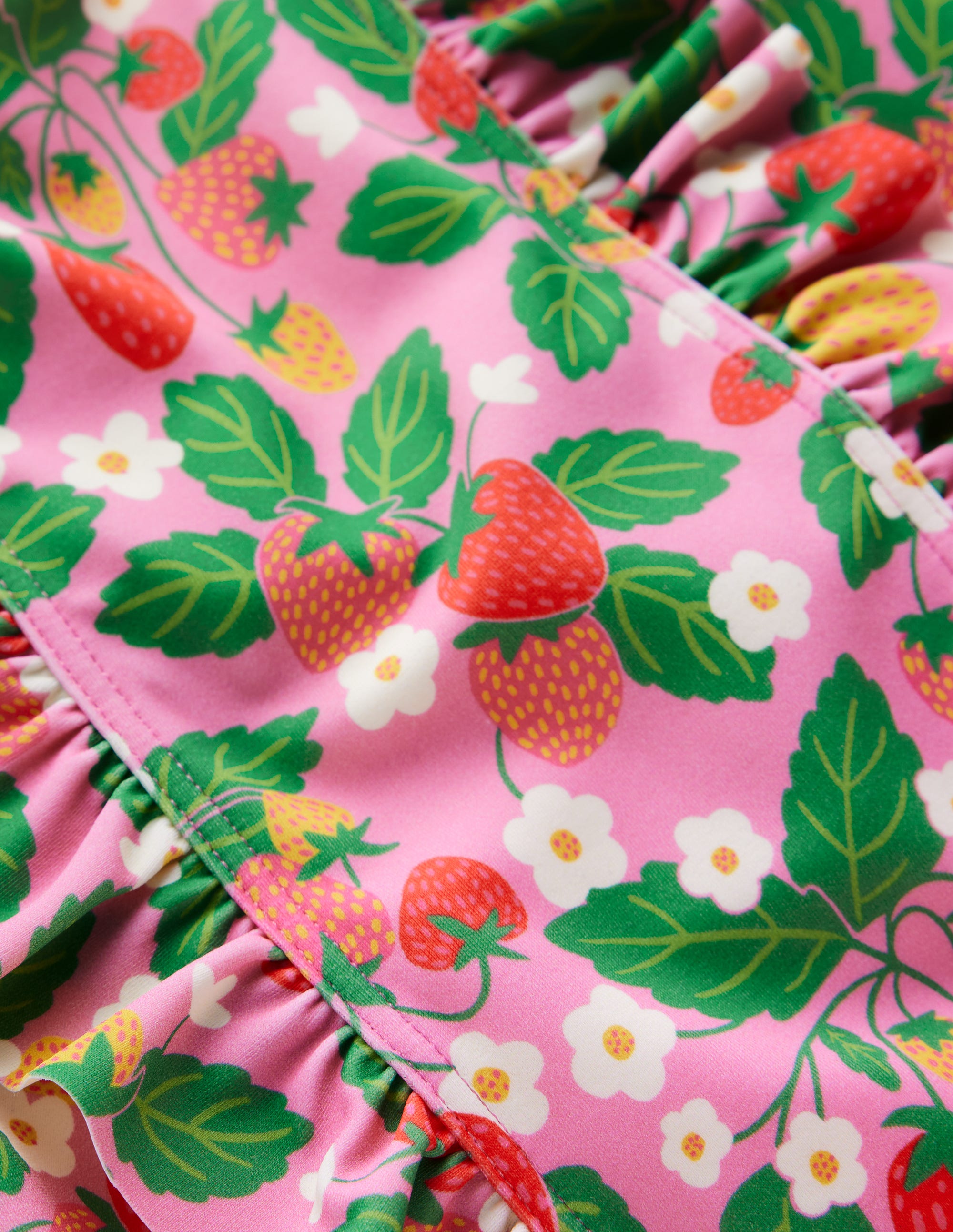 Frilly Swimsuit-Pink Strawberry Patch - Image 3