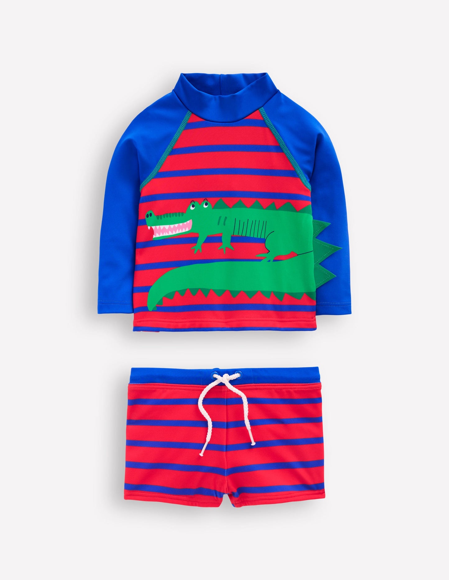 Fun Rash Vest Set-Gallery Blue/Poppy Red Croc