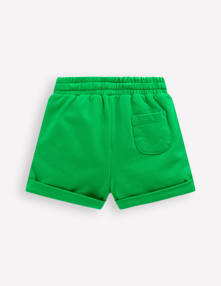 Boys Jersey Shorts-Sapling Green