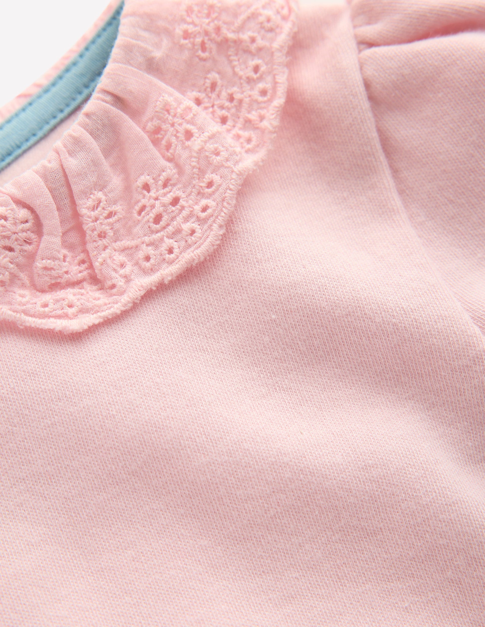 Detailed Collared Bodysuit-French Pink-3