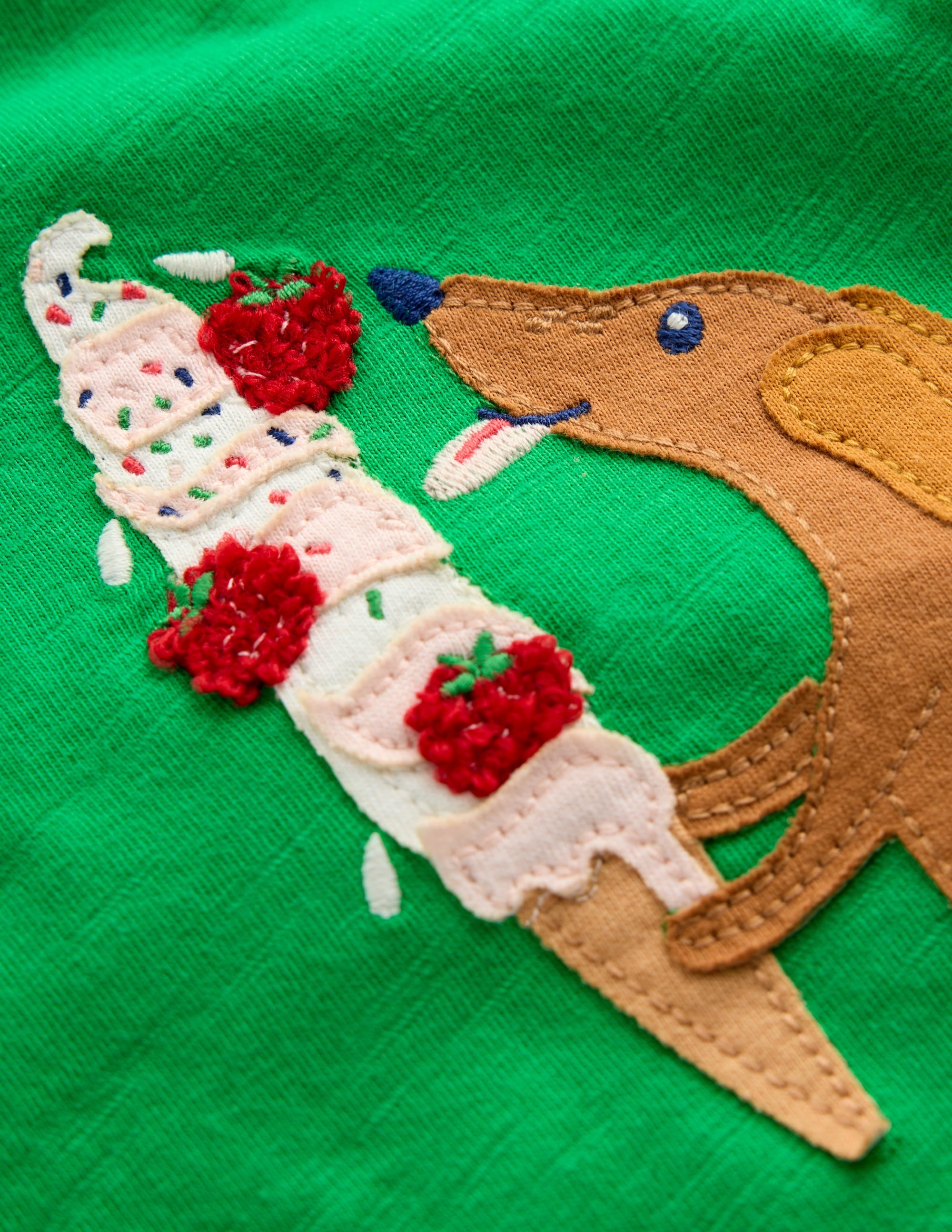 Fun Appliqué T-shirt-Sapling Green - Image 3
