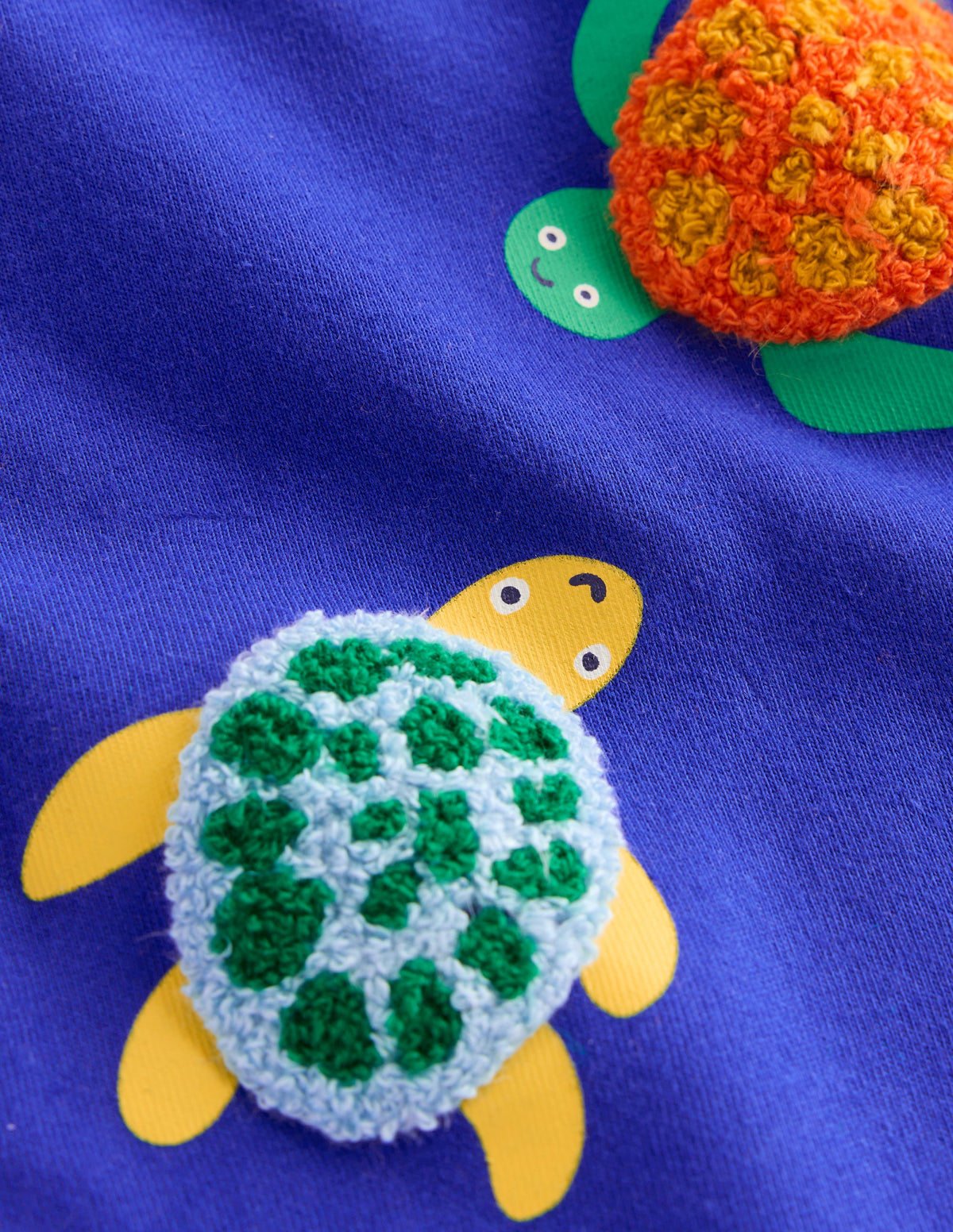 Logo Interest T-Shirt-Bright Blue Turtles - Image 3