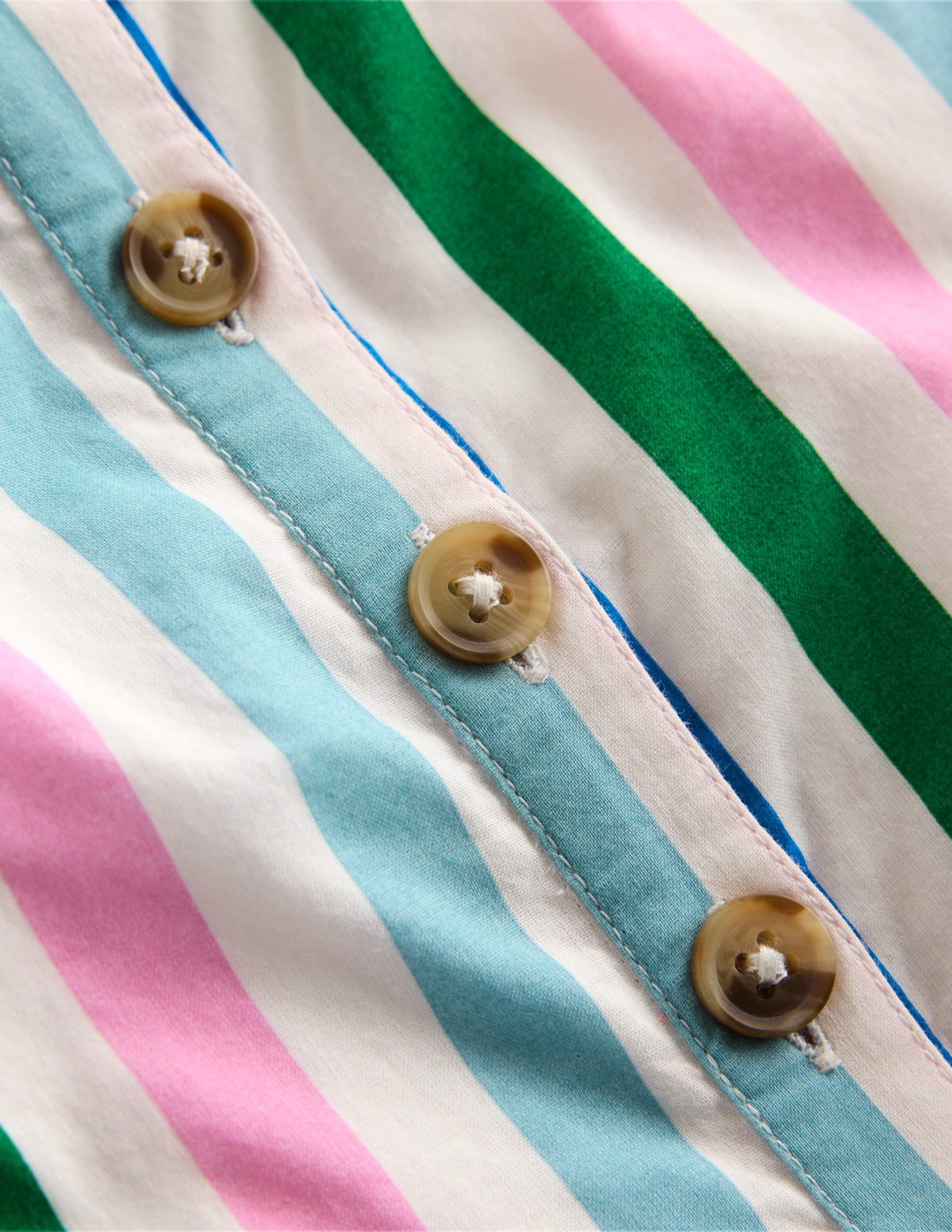 Woven Romper-Rainbow Multi Stripe - Image 3