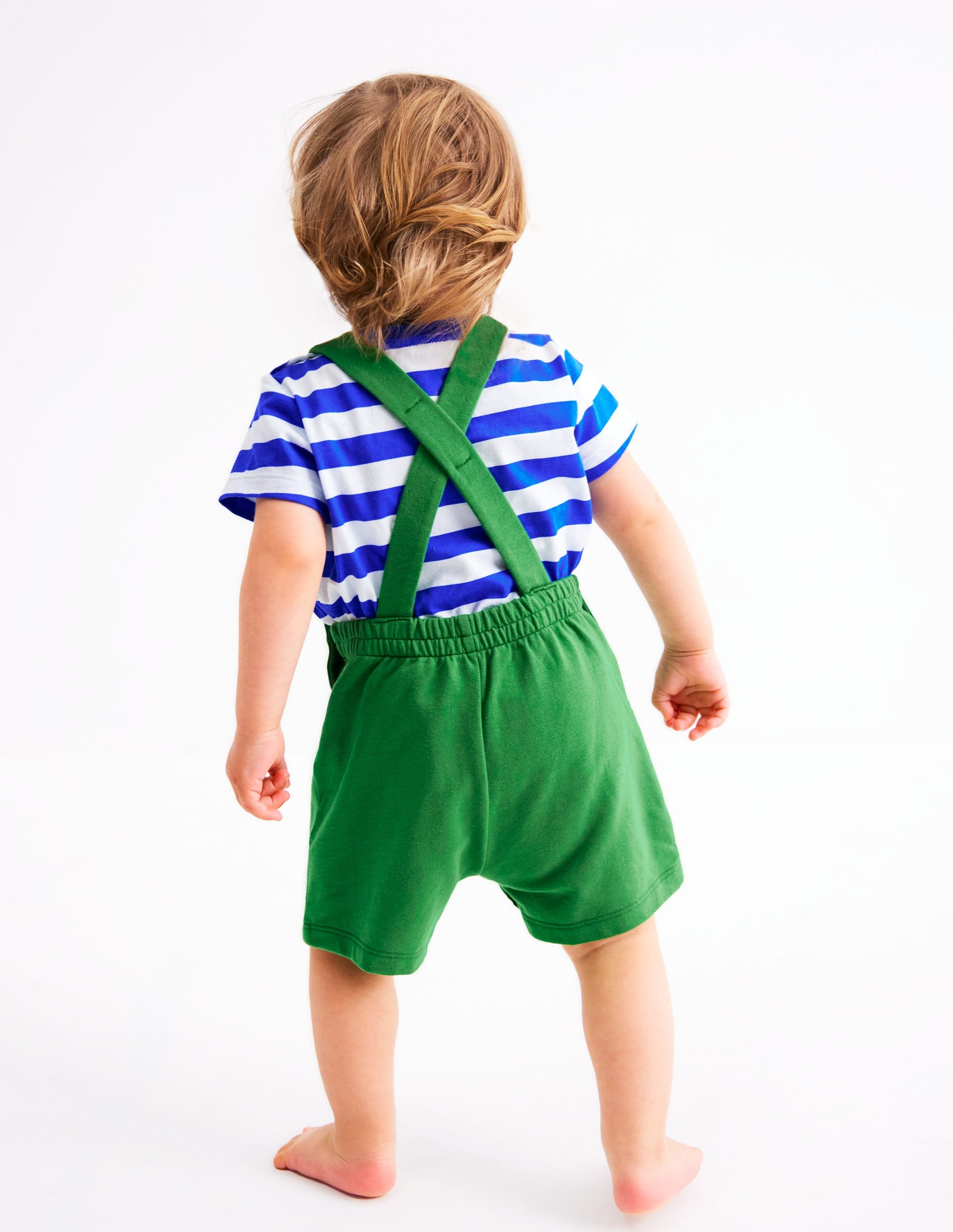 Boucle Jersey Overalls Set-Green Jungle Animals-3
