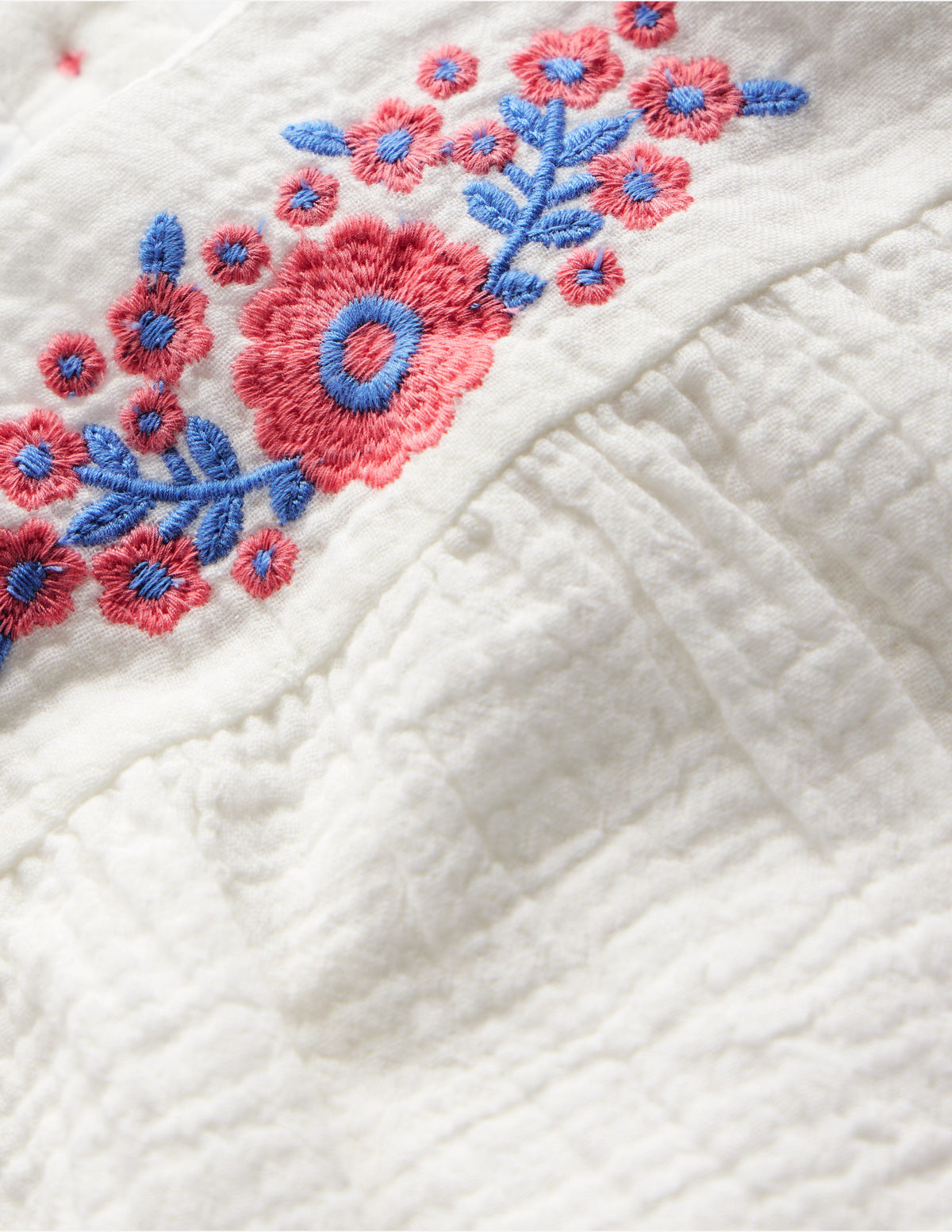 Embroidered Woven Play Set-White Embroidered - Image 5