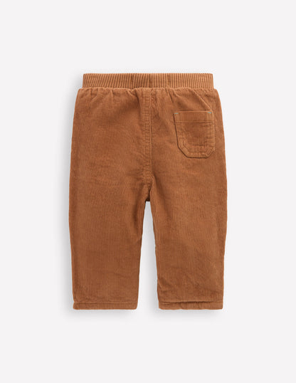 Cosy Lined Pants-Tan-2