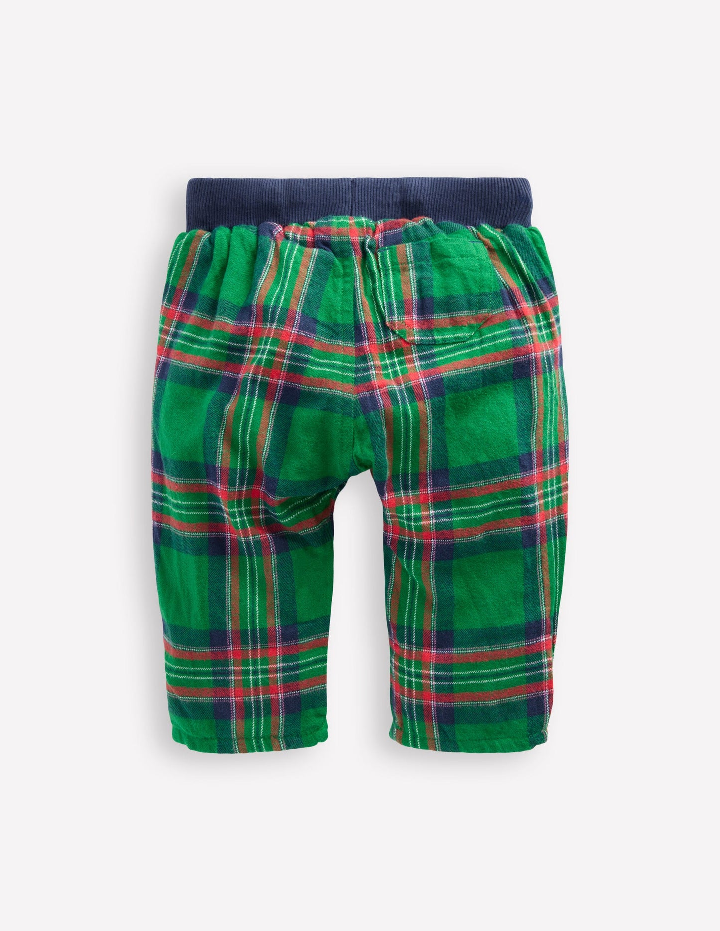Cosy Lined Pants-Green Check