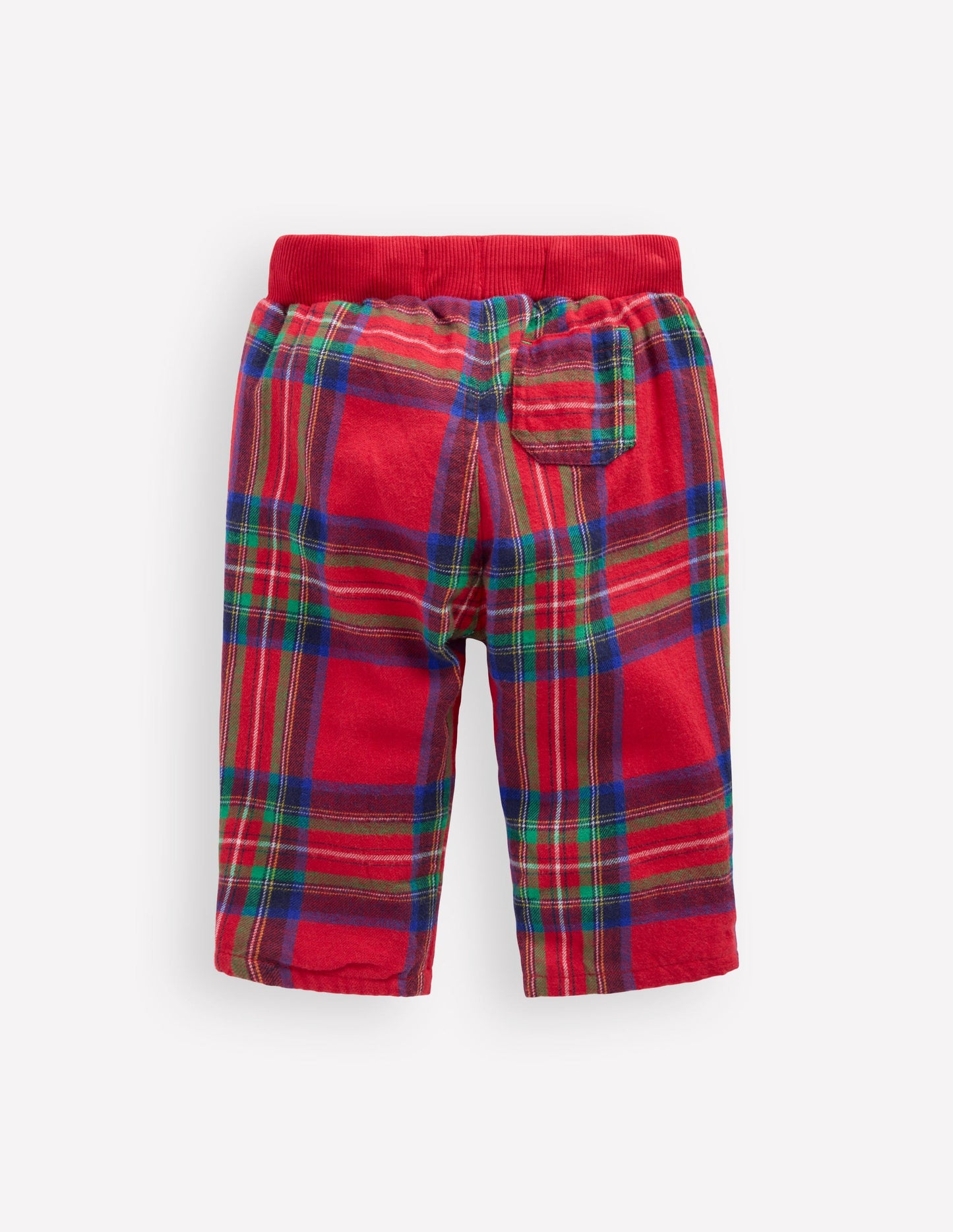 Cosy Lined Pants-Red Check
