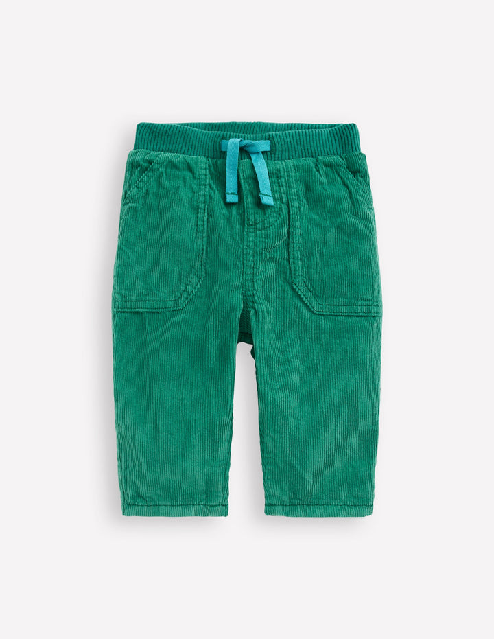 Cosy Lined Pants-Jewel Green