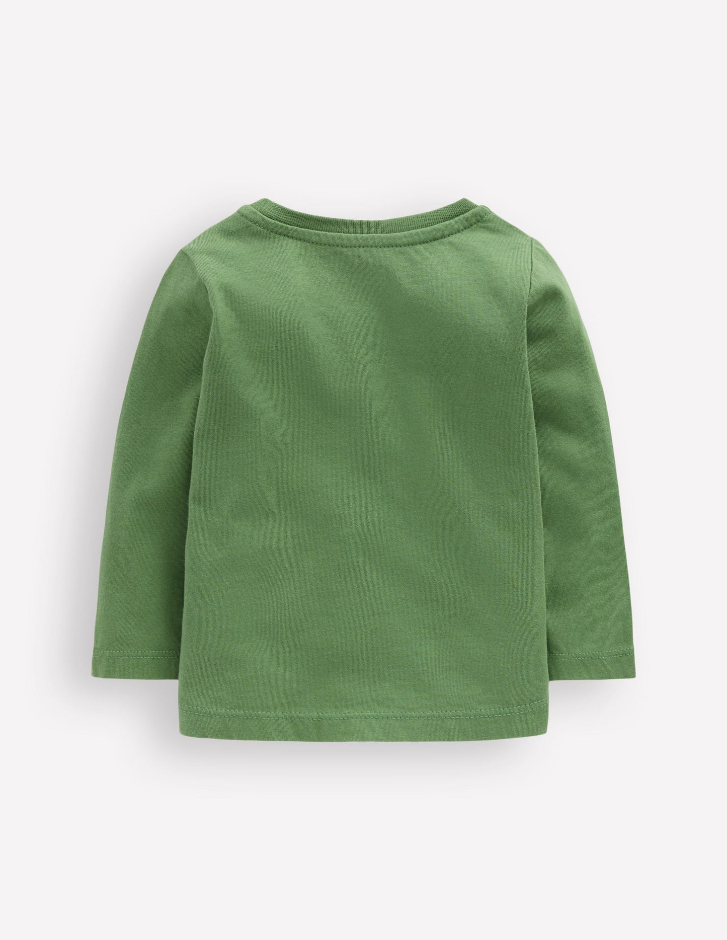 Long Sleeve Applique T-Shirt-Green Lift The Flap Transport
